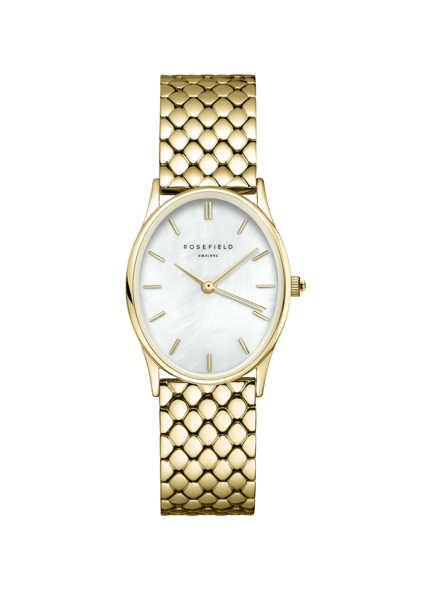 Montre analogique Octagon XS en acier inoxydable ROSEFIELD Blanc