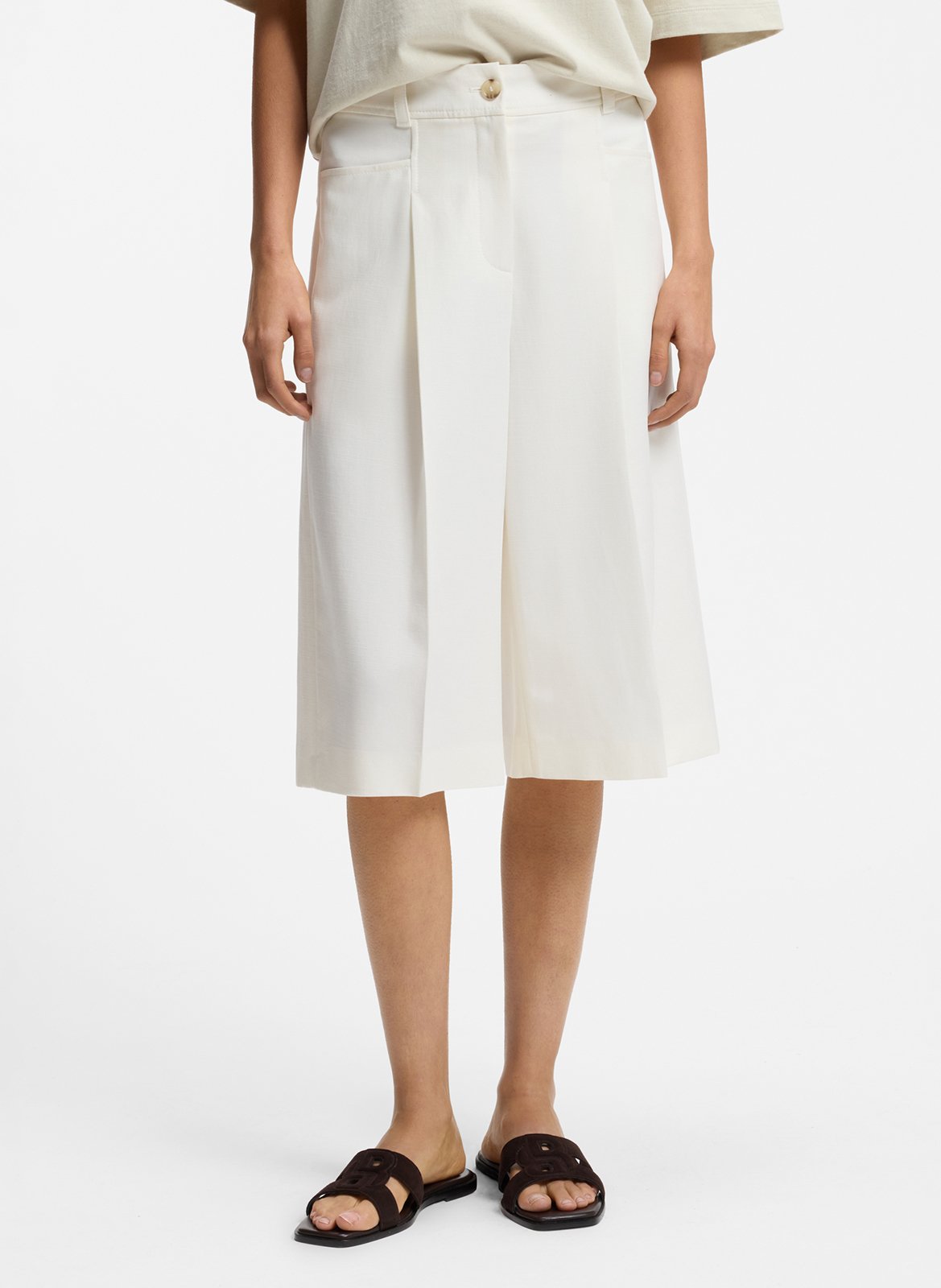 Bermuda droit BOSS Beige