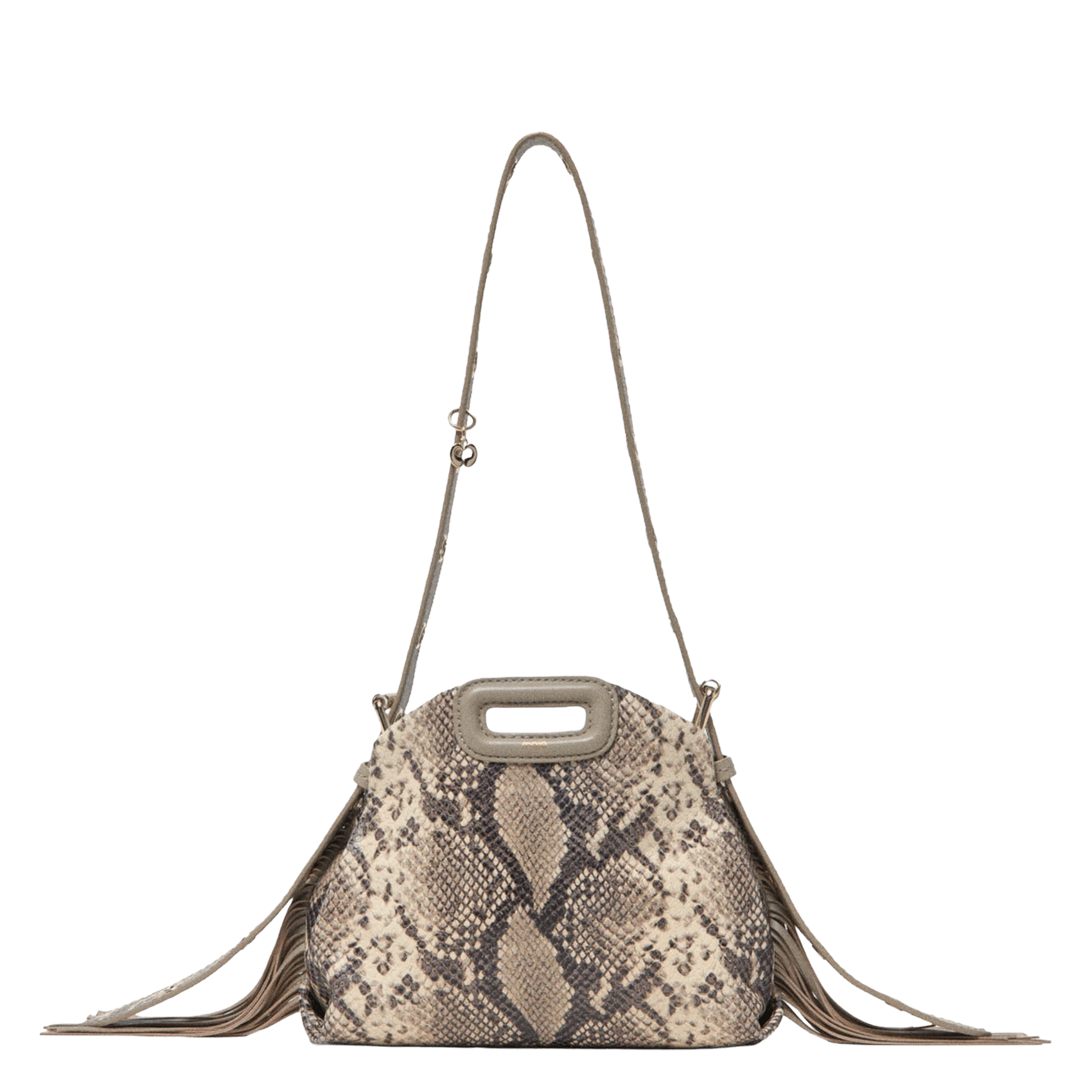 Sac bandoulière python en cuir miss m mini MAJE Multicolore