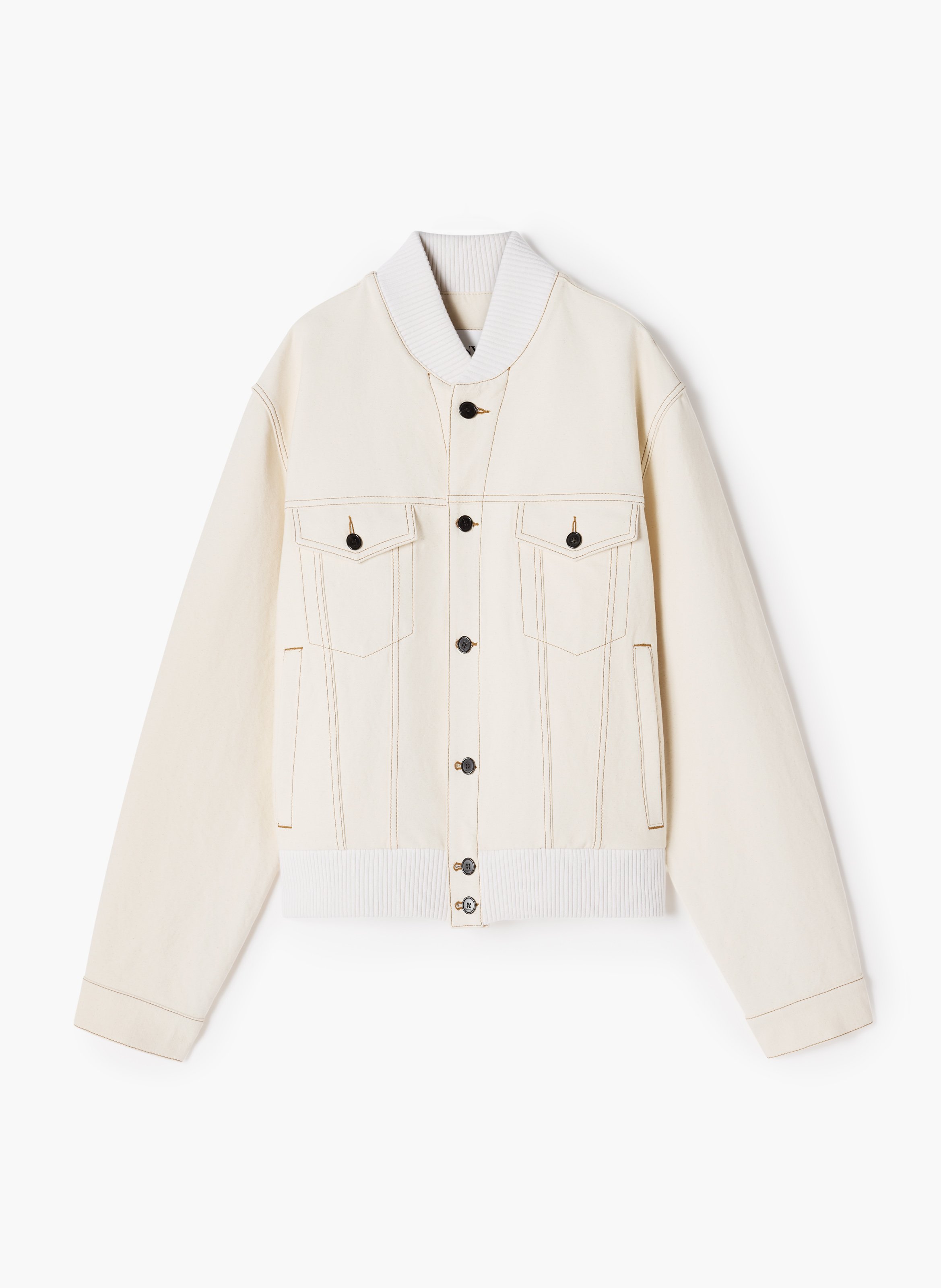 Veste teddy en denim LANVIN Blanc
