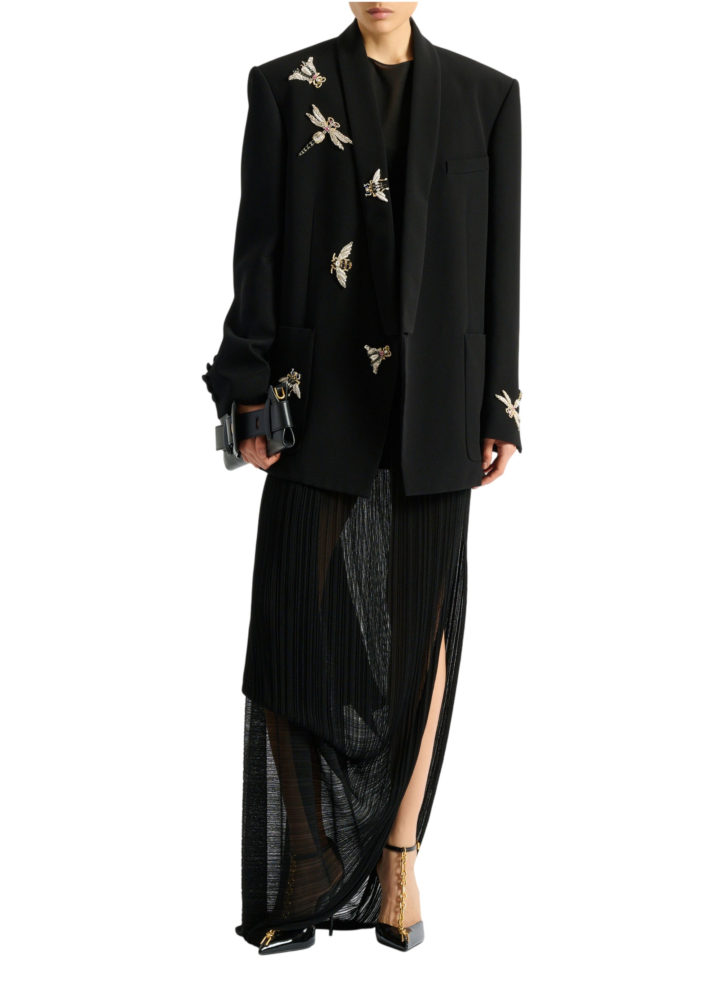 Veste brodée balmain insect BALMAIN Noir
