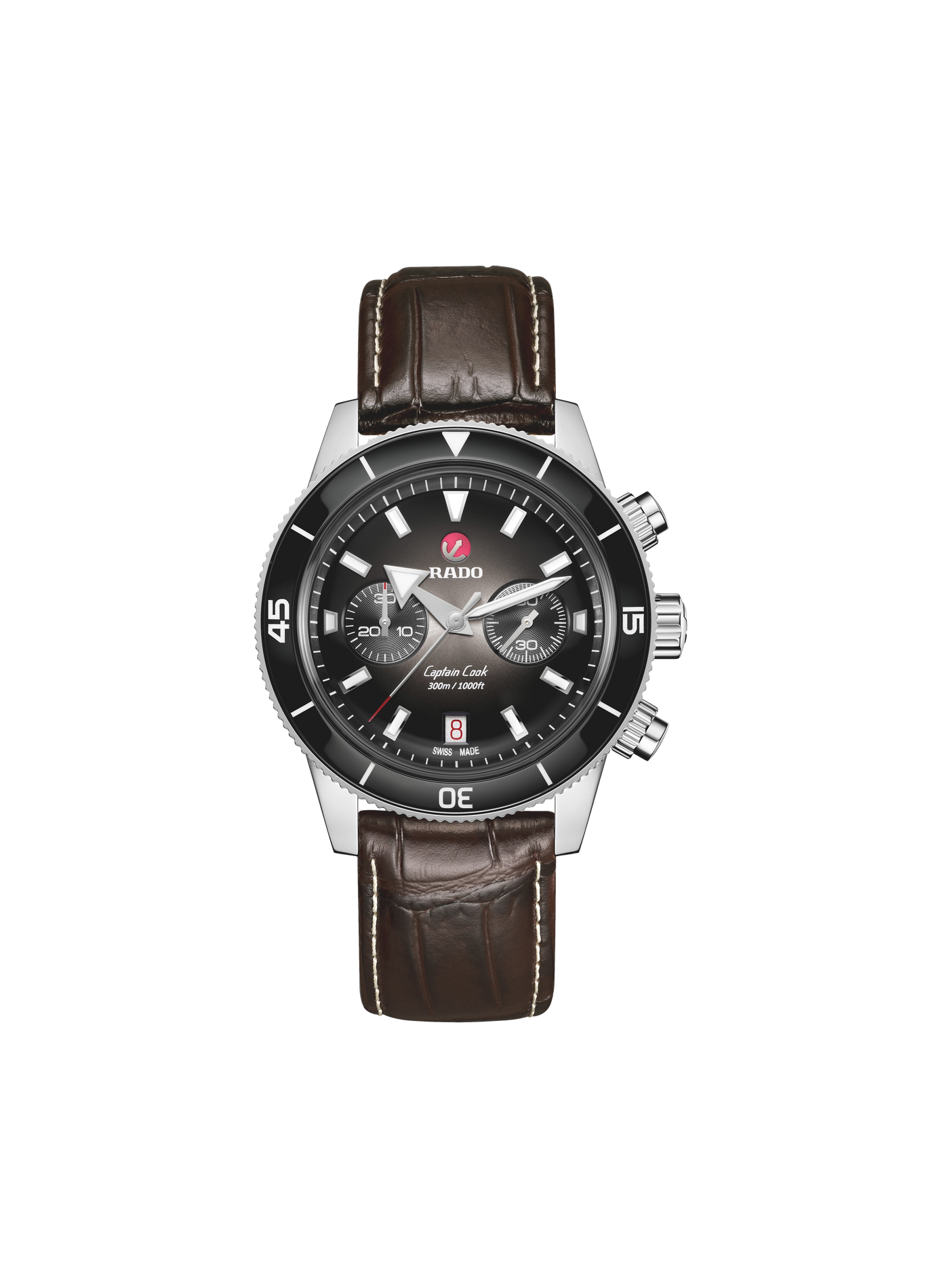 Montre automatique Captain Cook en acier inoxydable RADO Noir