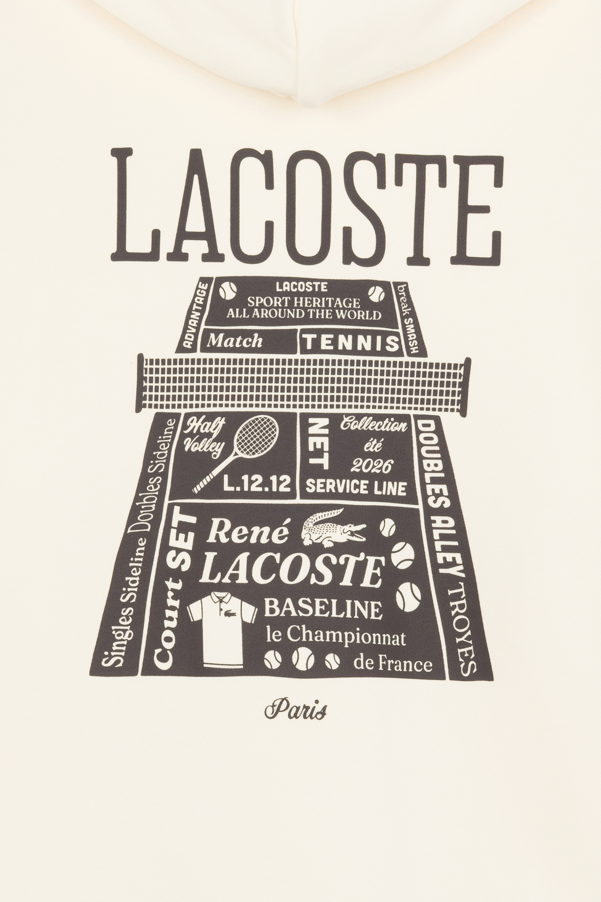Hoodie sweatshirt LACOSTE Jaune