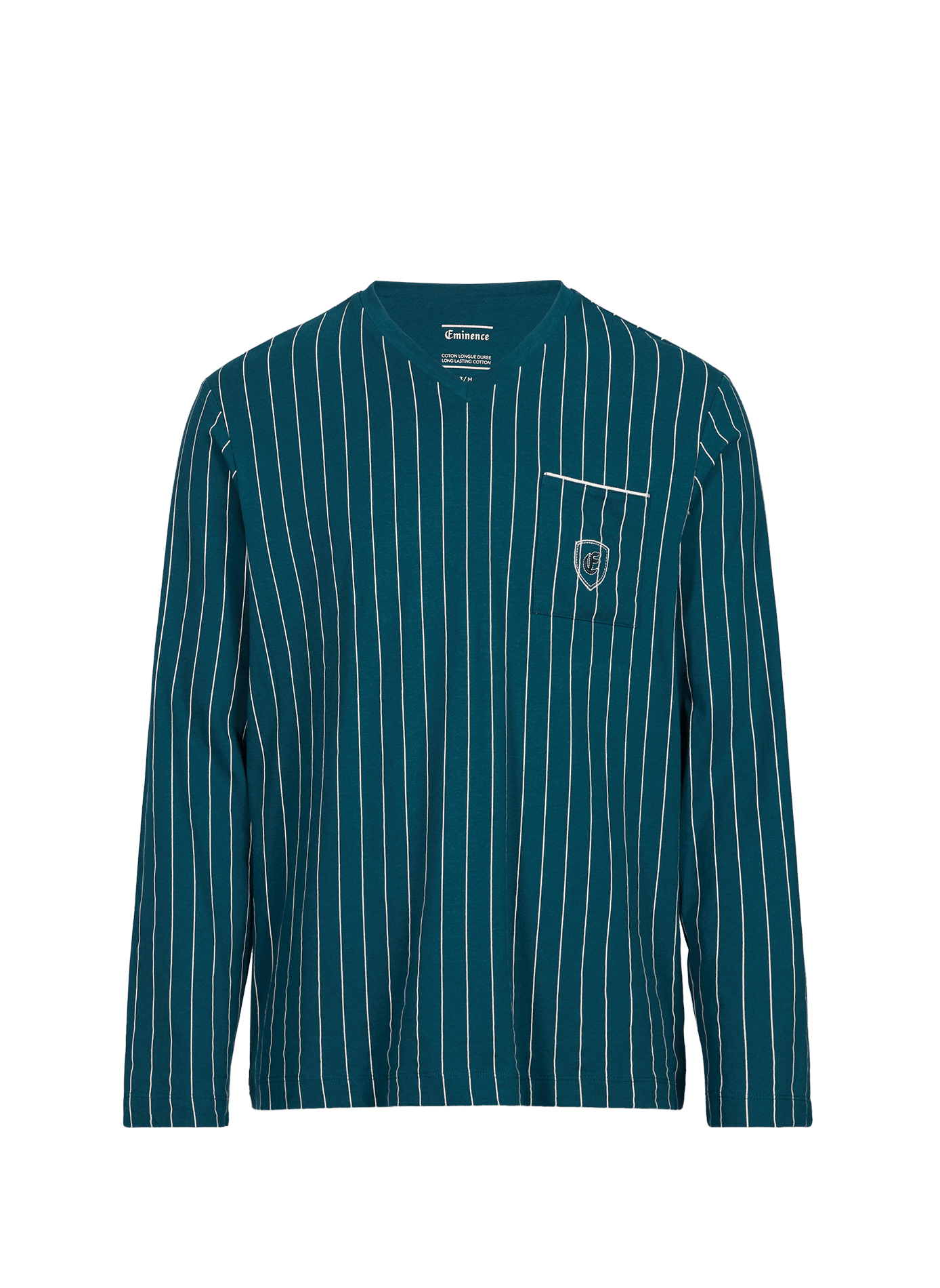 Ensemble de pyjama rayé en coton EMINENCE Bleu