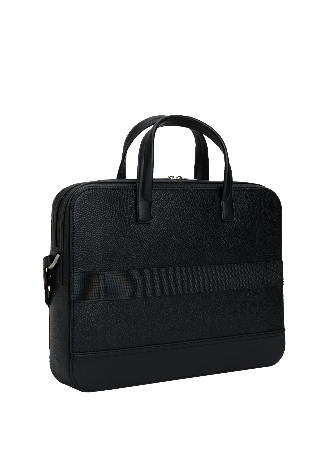 Textured document holder with metallic logo TOMMY HILFIGER Black
