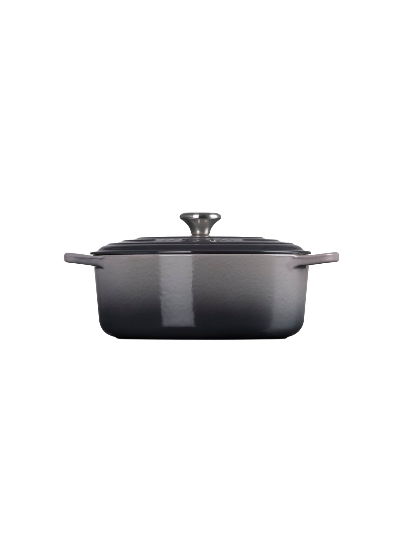 Ovale gusseiserner Schmortopf mit Emaillebeschichtung LE CREUSET Grau