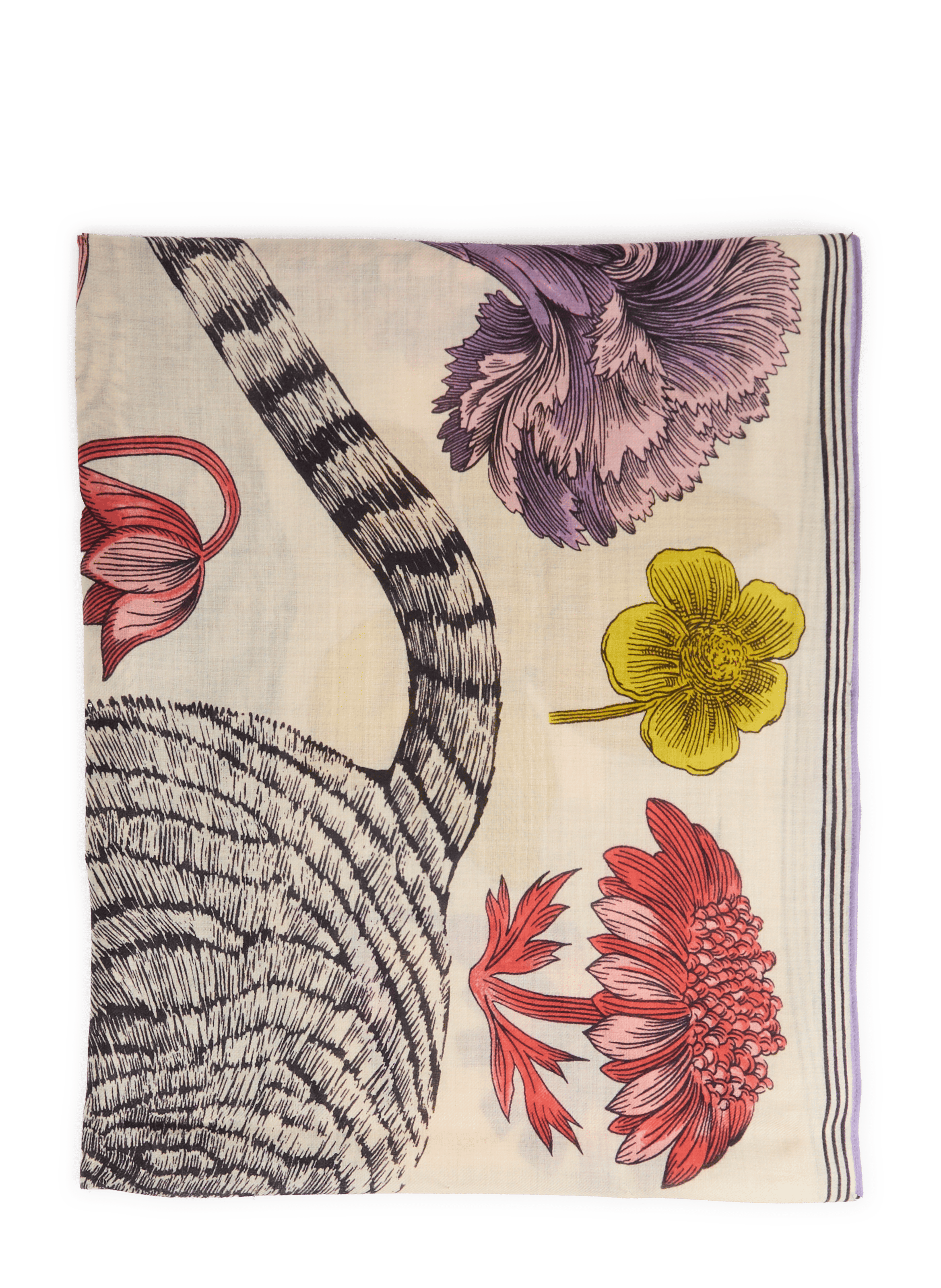 Printed wool GUSTAV scarf INOUI EDITIONS Multicolour
