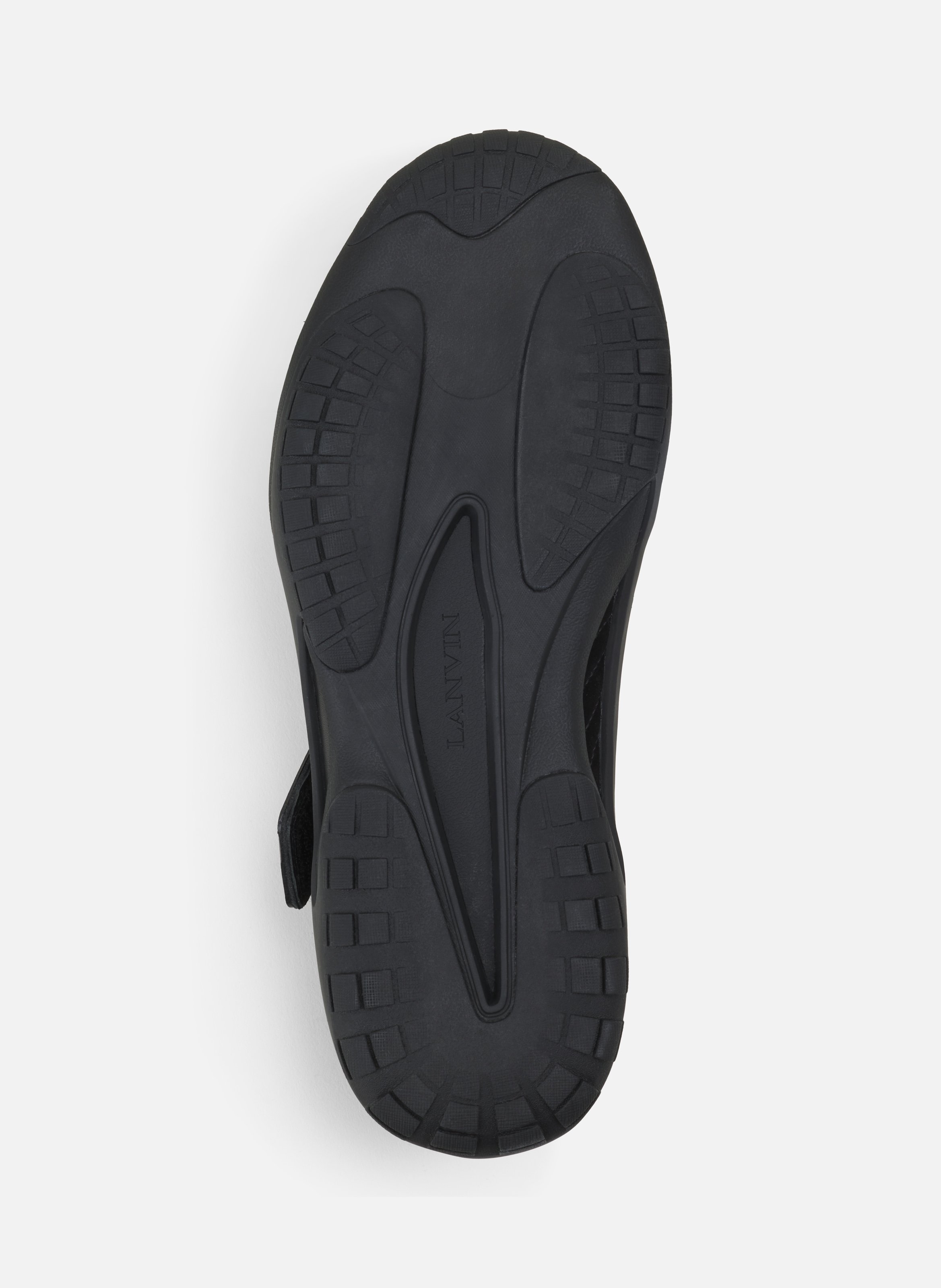 Sneaker lnv1 en suede tricote LANVIN Noir