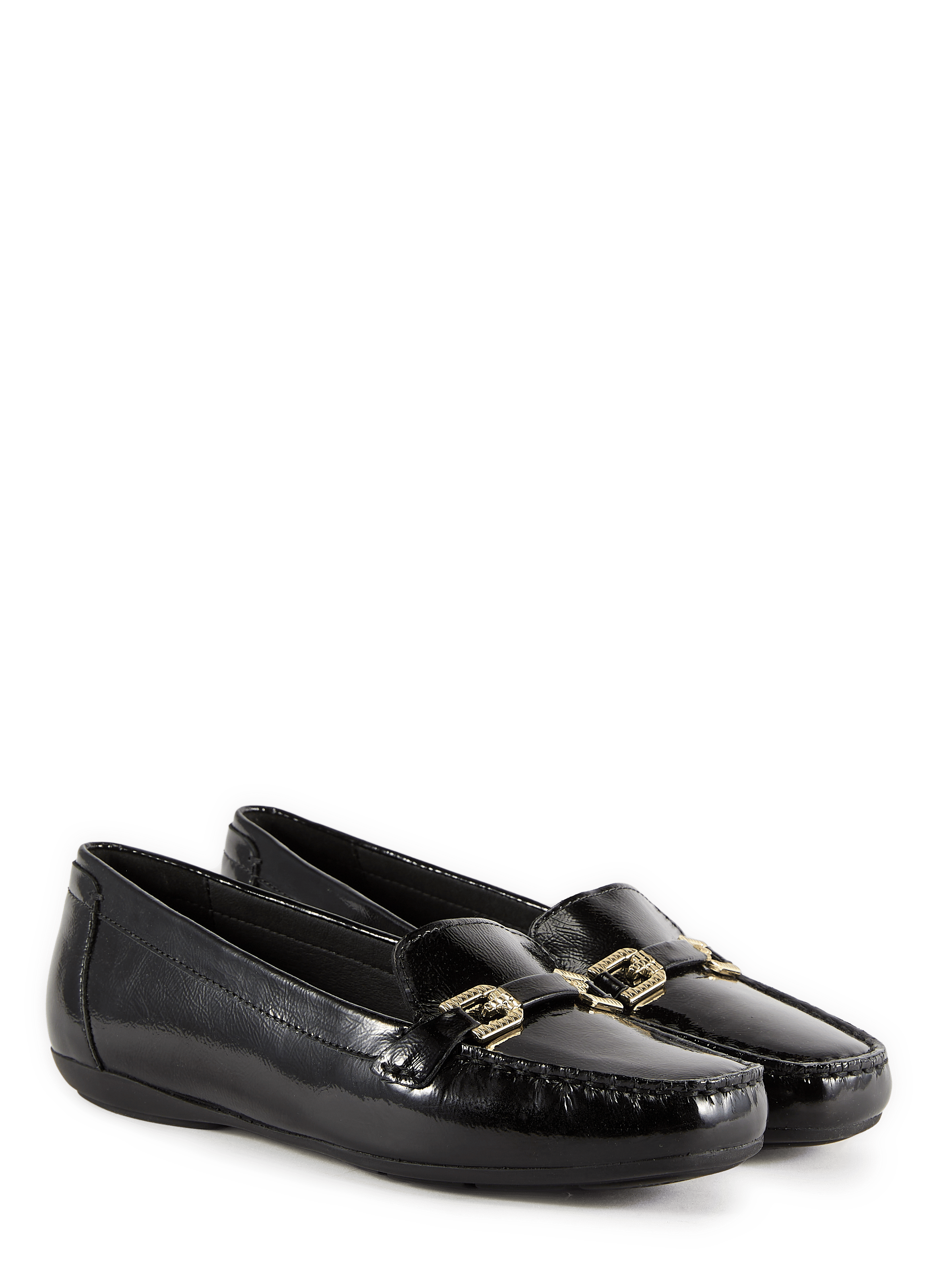 Mocassins Annytah en cuir GEOX Noir