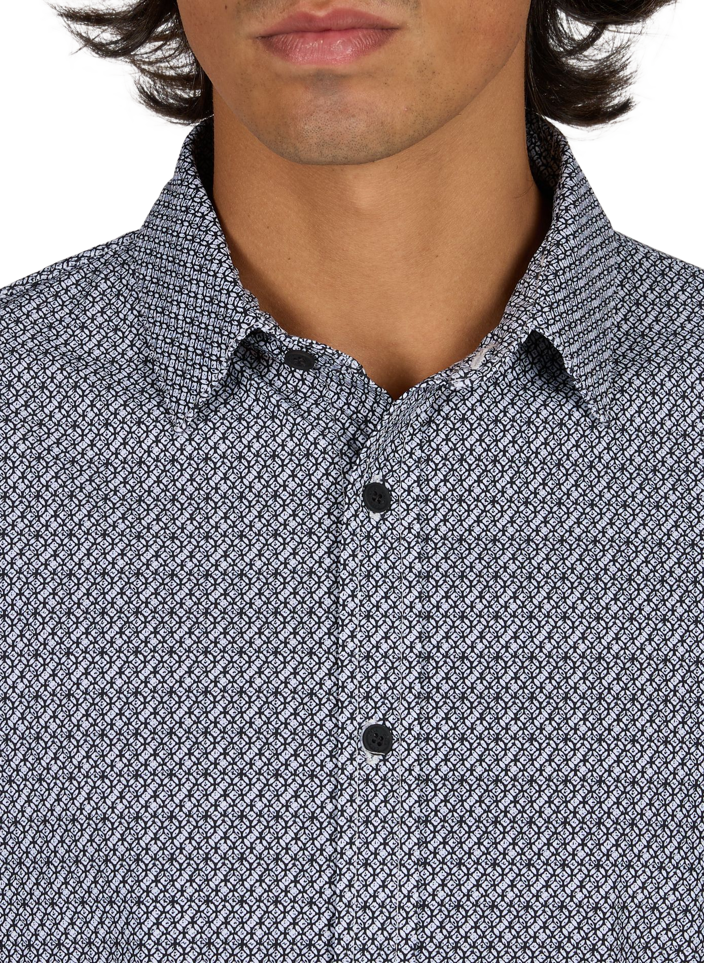 Straight striped shirt by Jean Murcie 1789 CALA Black