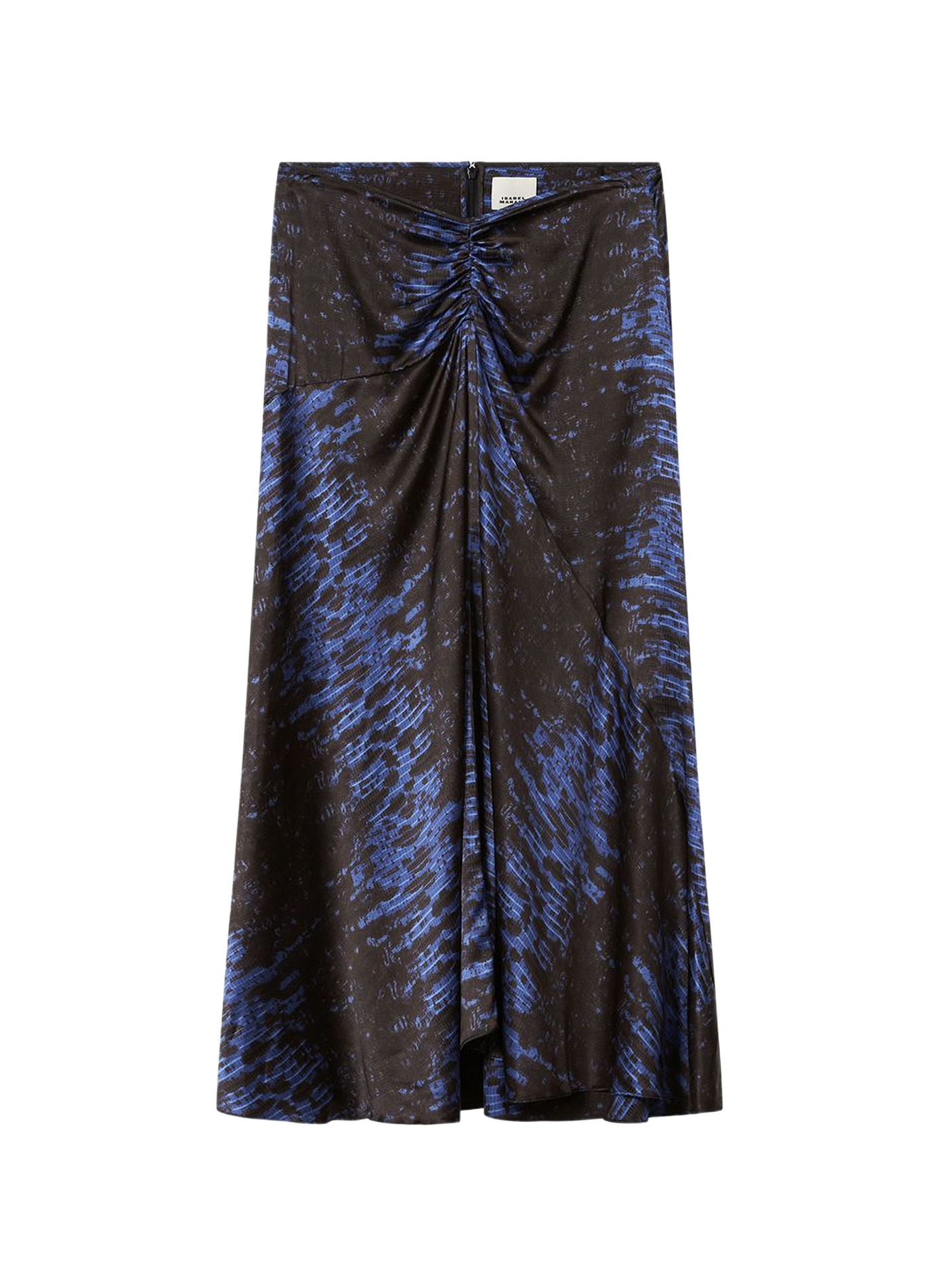 LAREN printed silk satin skirt ISABEL MARANT Blue