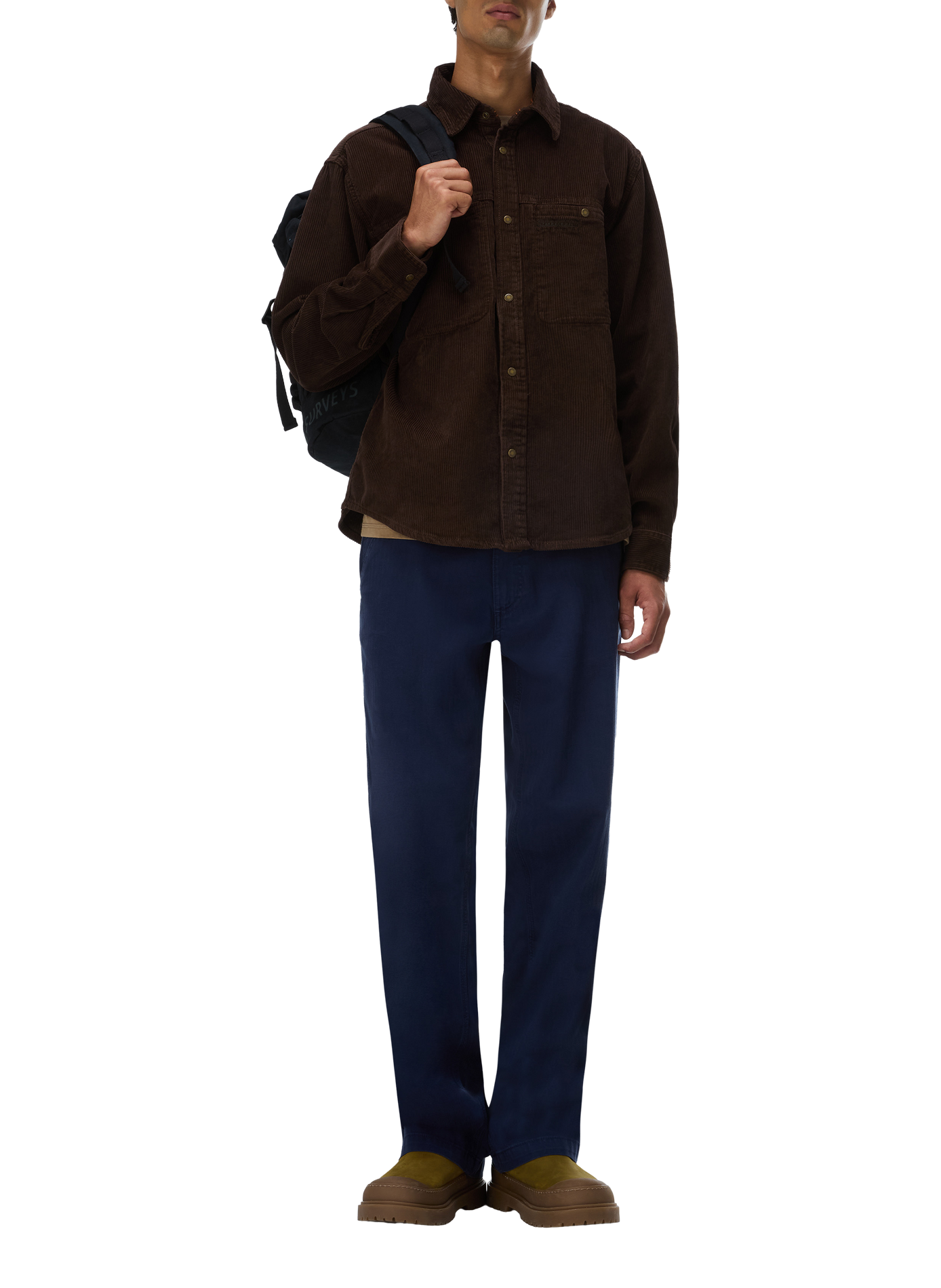 Straight corduroy shirt NAPAPIJRI Brown