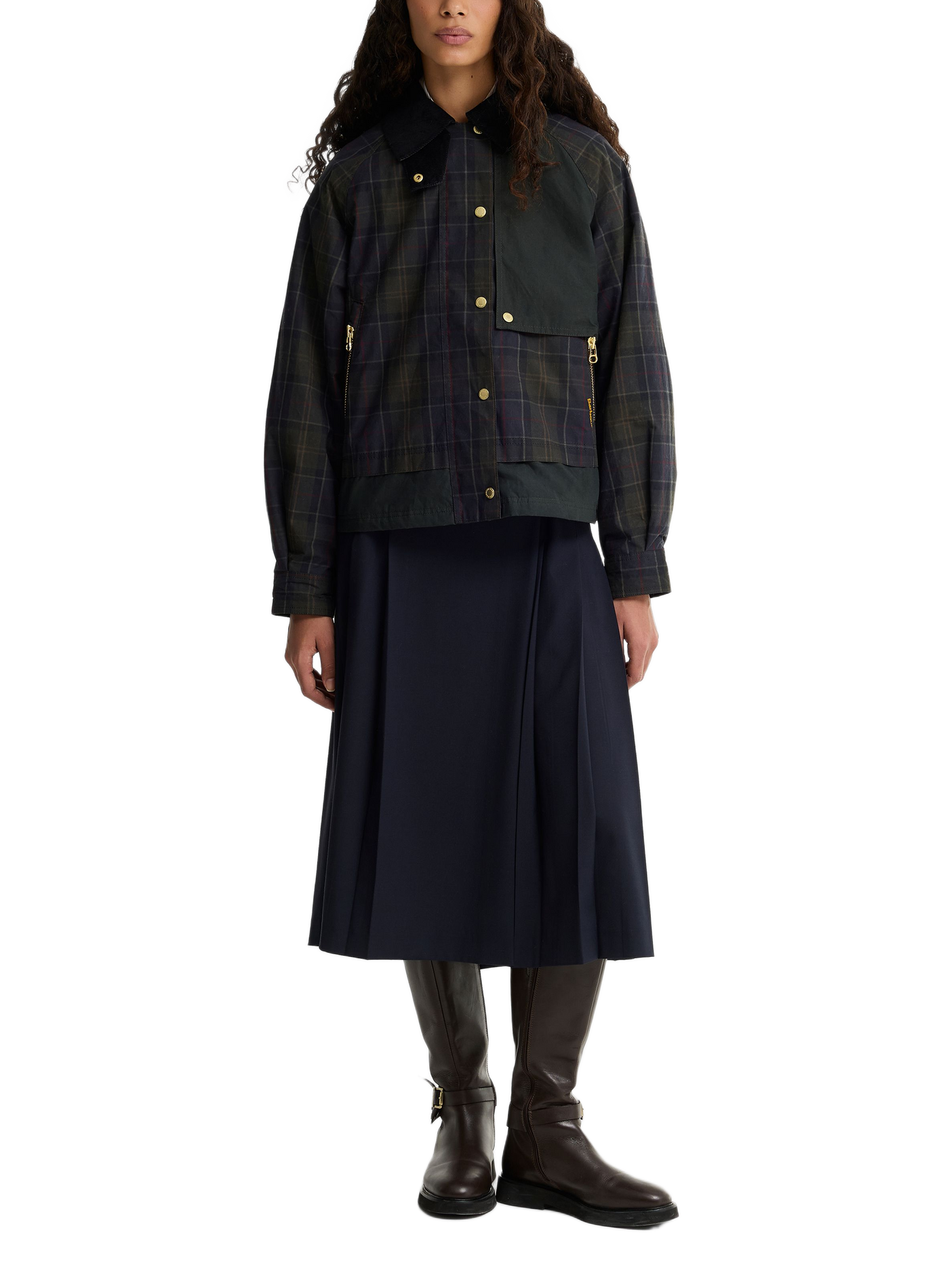 Jacke mit klassischem Baumwollkragen BARBOUR Mehrfarbig