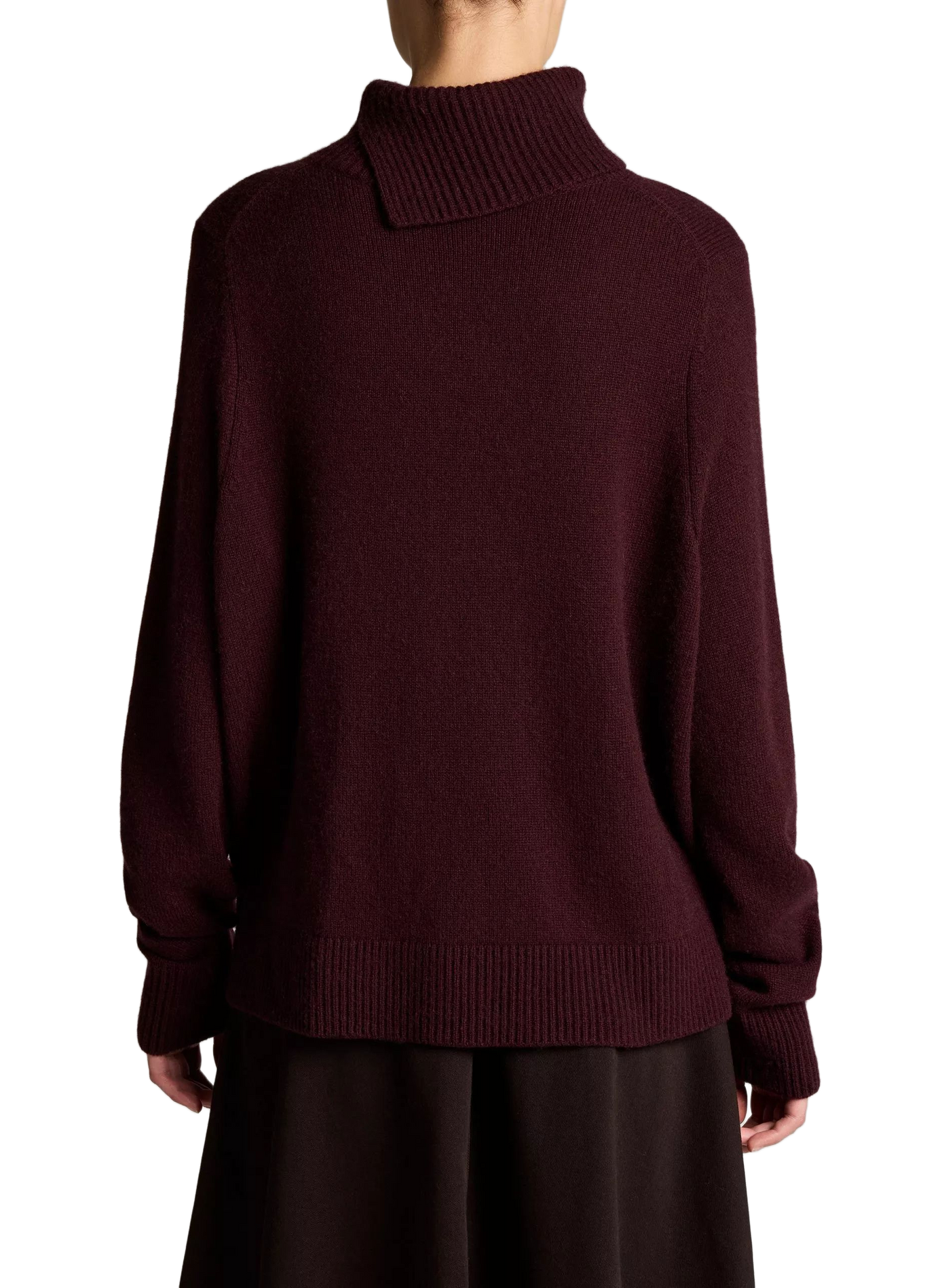 Pull en maille ample en laine et cachemire VINCE Violet
