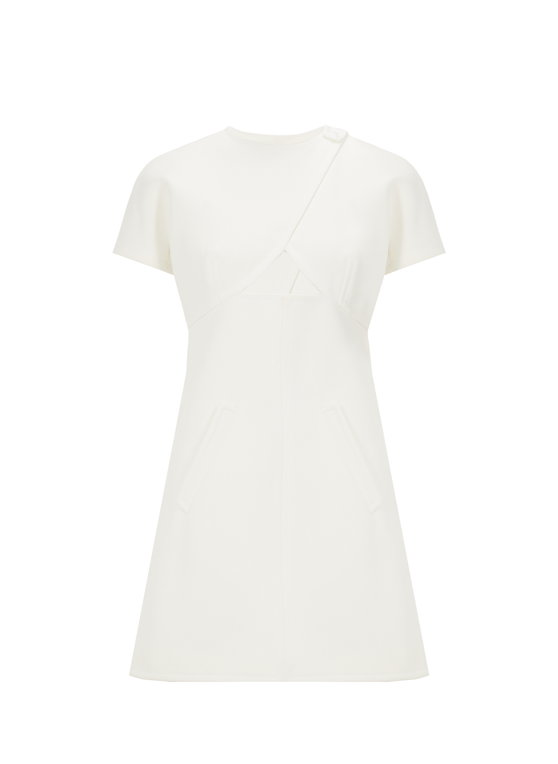 Robe courte à découpe