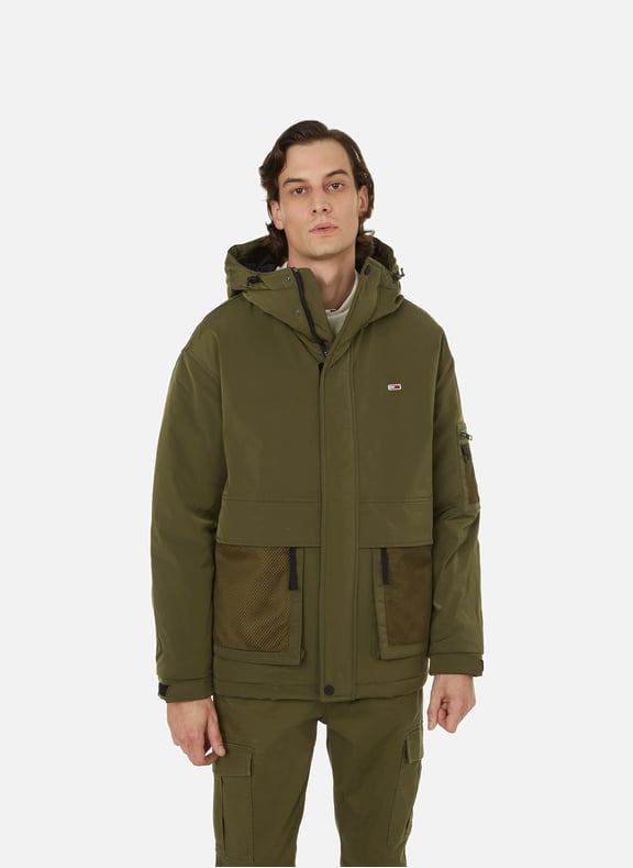 Tommy hilfiger polyester sales jacket