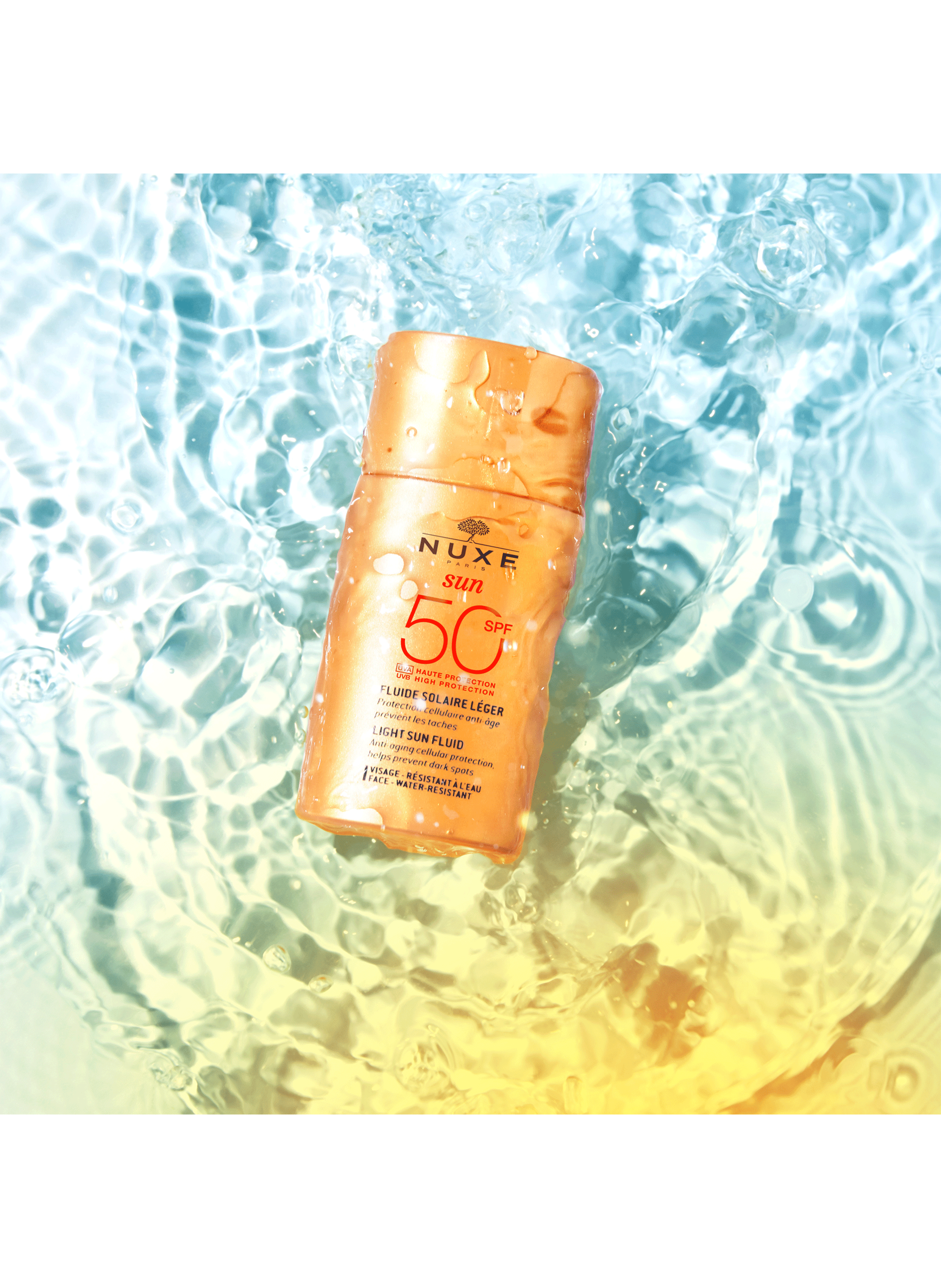 Light Sun Fluid High Protection SPF 50 for the face NUXE No color