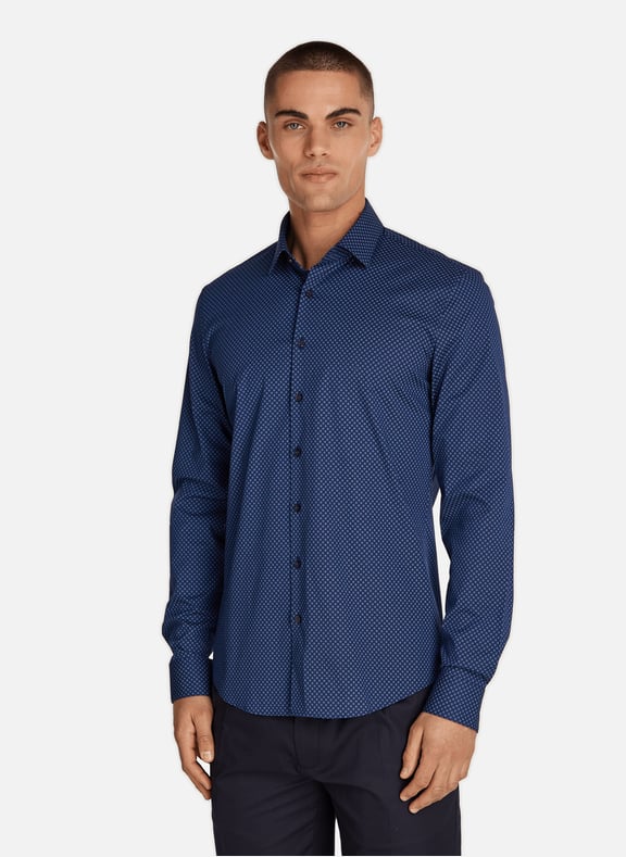 Chemise slim imprimée Bleu by CALVIN KLEIN CALVIN KLEIN Chemise slim imprimée Bleu