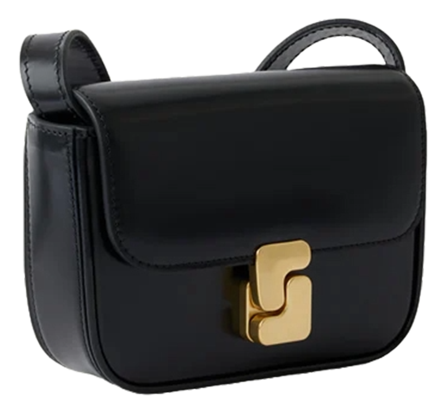 Sac bandoulière en cuir bell SOEUR Noir