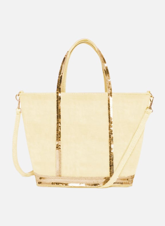 Cabas s zippé en lin Jaune by VANESSA BRUNO VANESSA BRUNO Cabas s zippé en lin Jaune