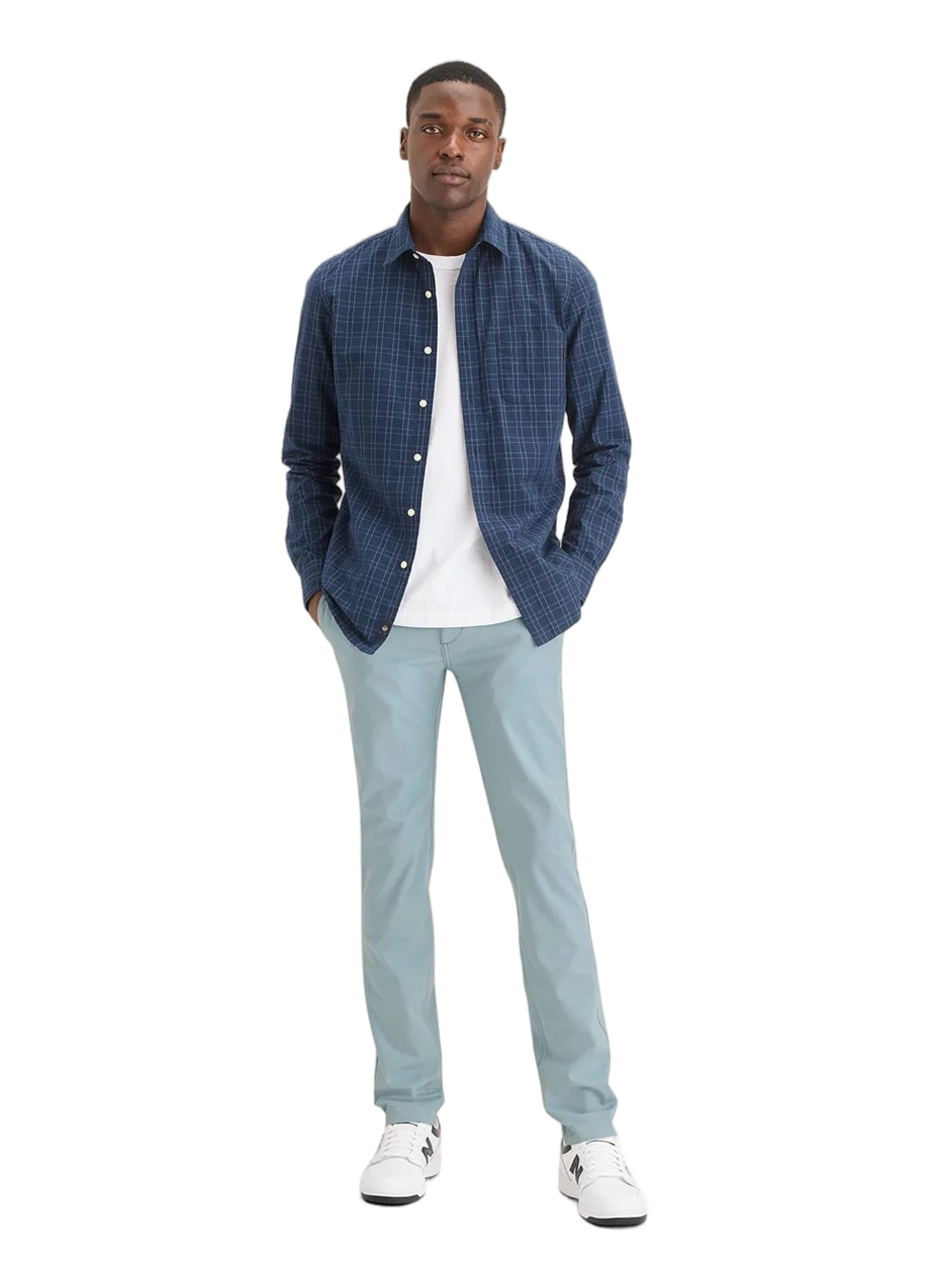 Pantalon skinny DOCKERS Bleu
