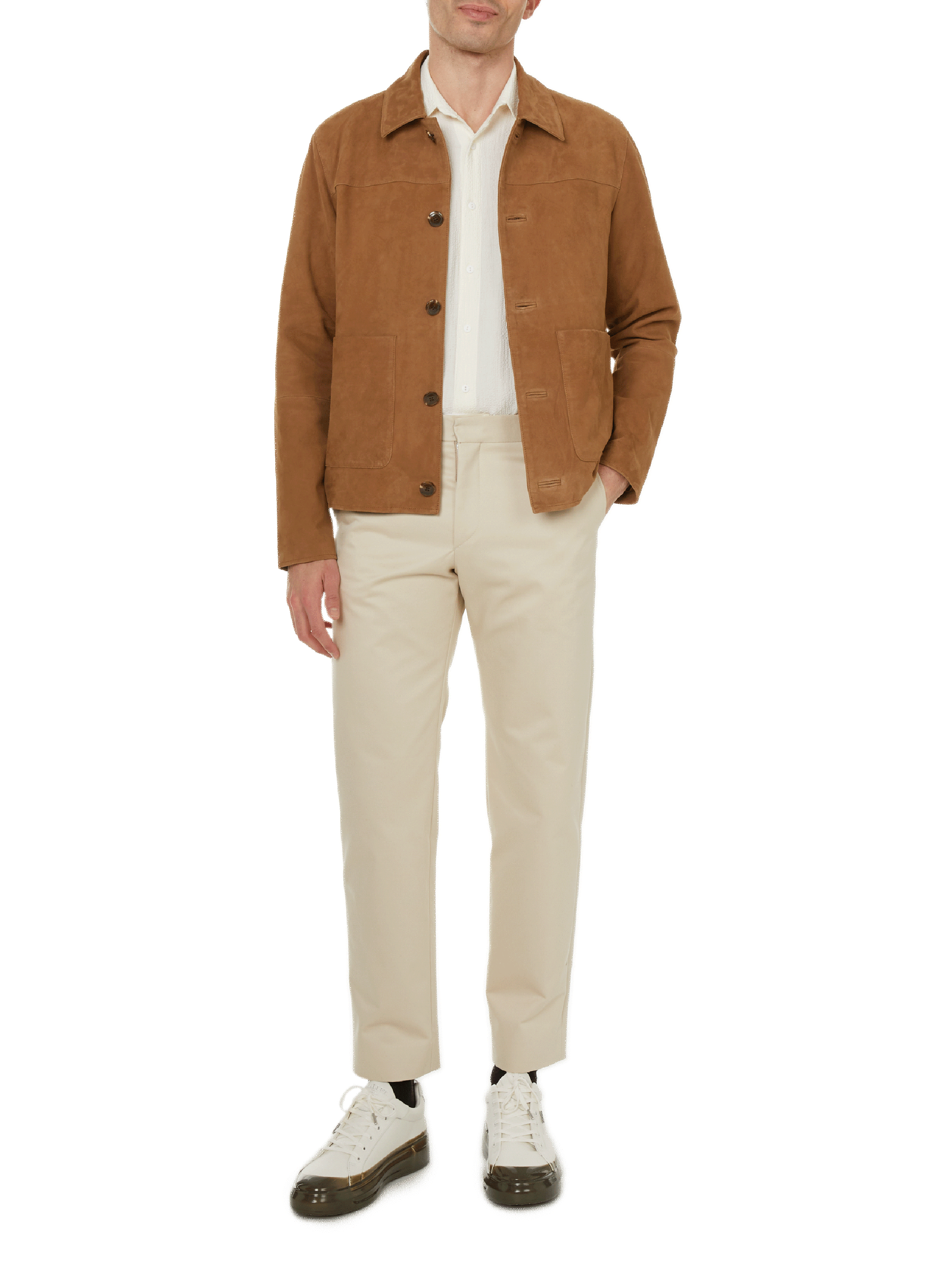 Cotton, silk and cashmere trousers SAISON 1865 Beige