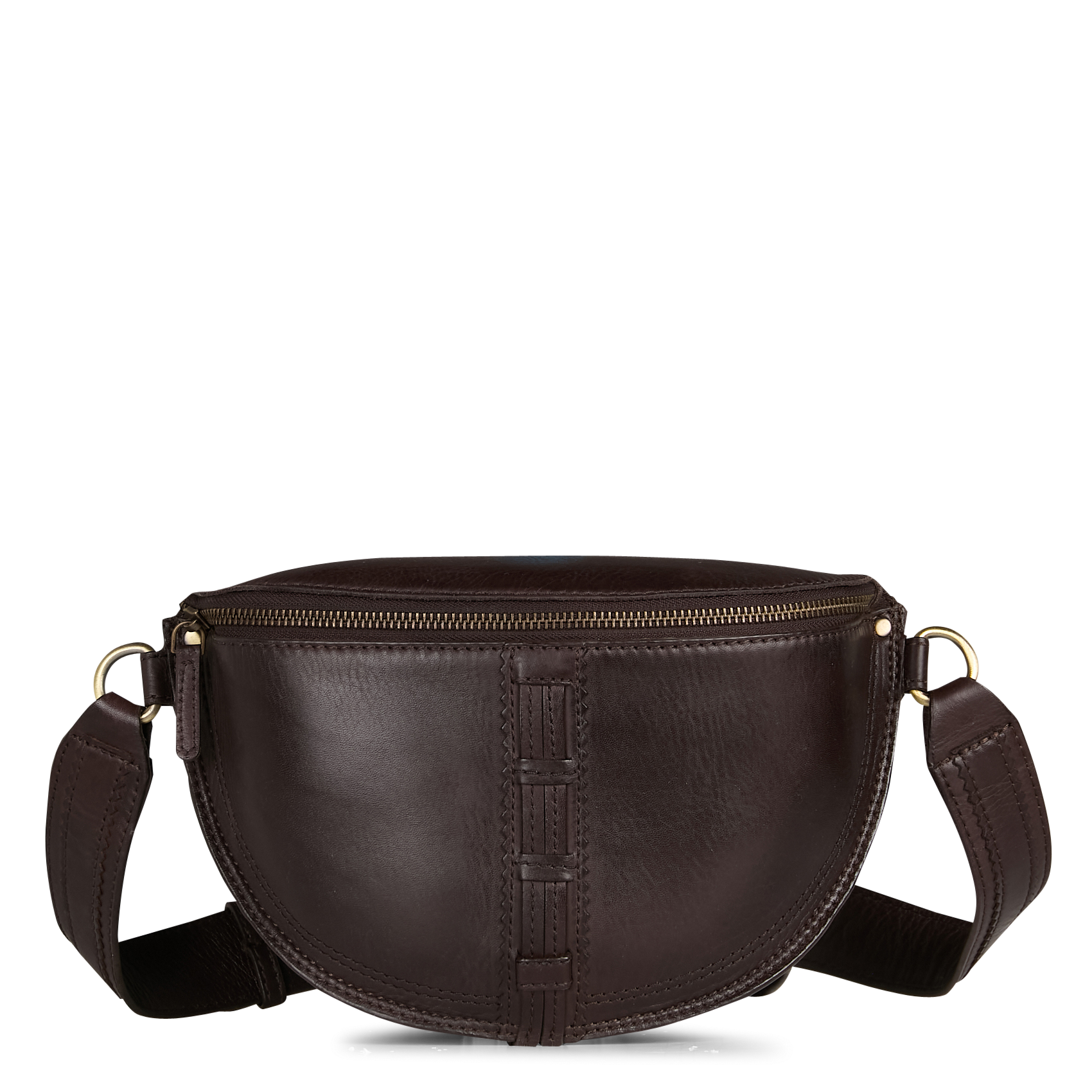 Sac banane en cuir lucien MAISON 123 Marron