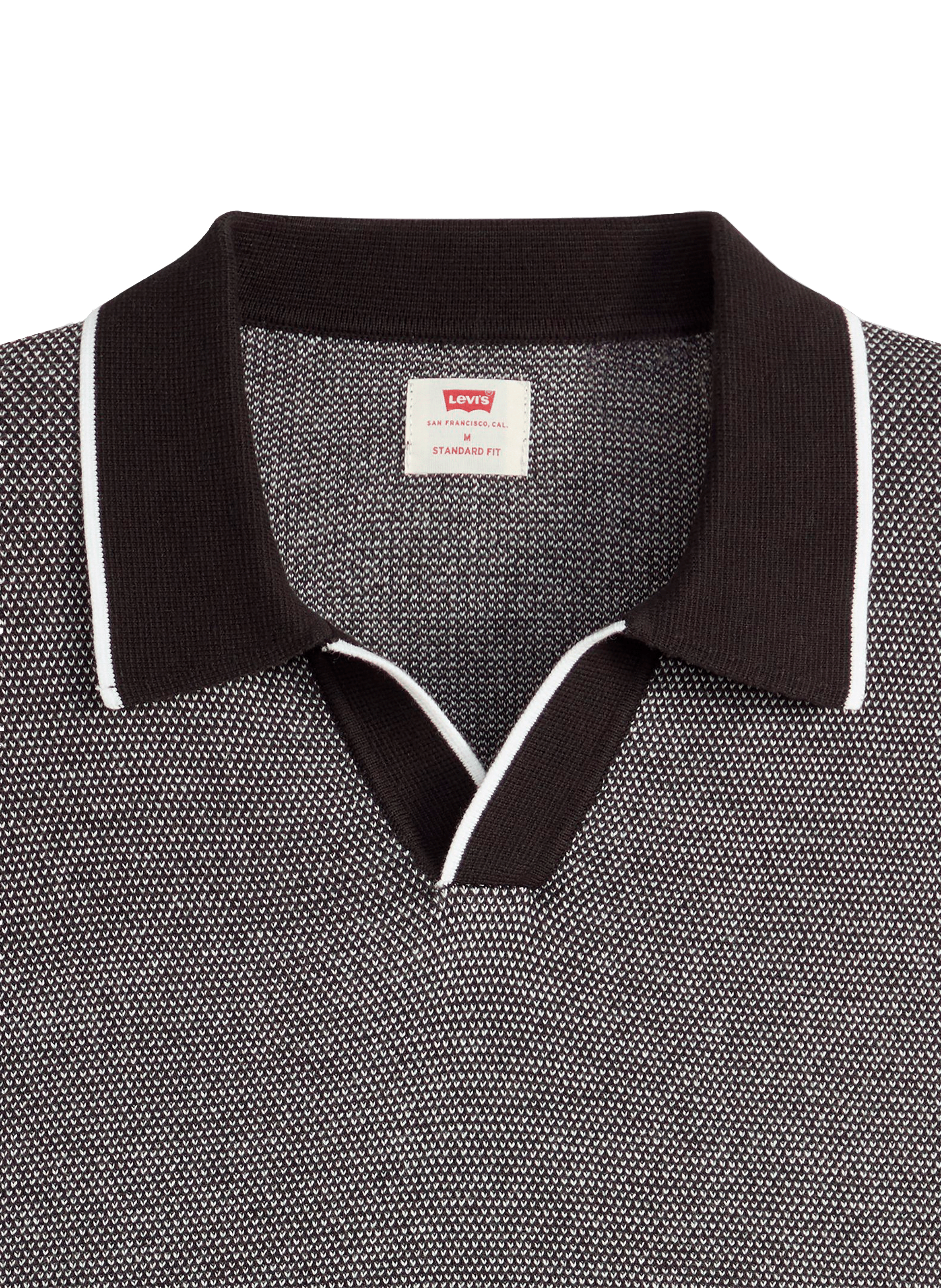 Straight contrasting polo LEVI'S Black