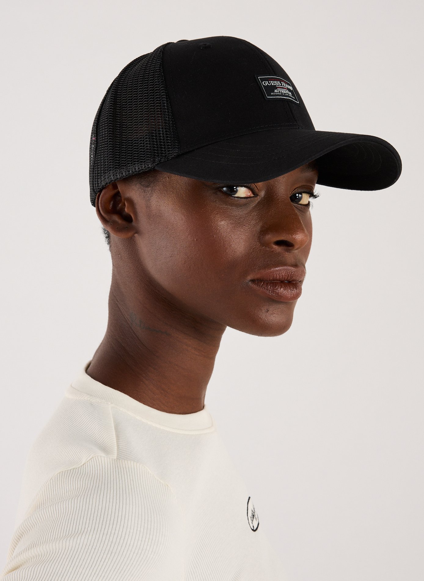 Casquette en coton  GUESS Noir