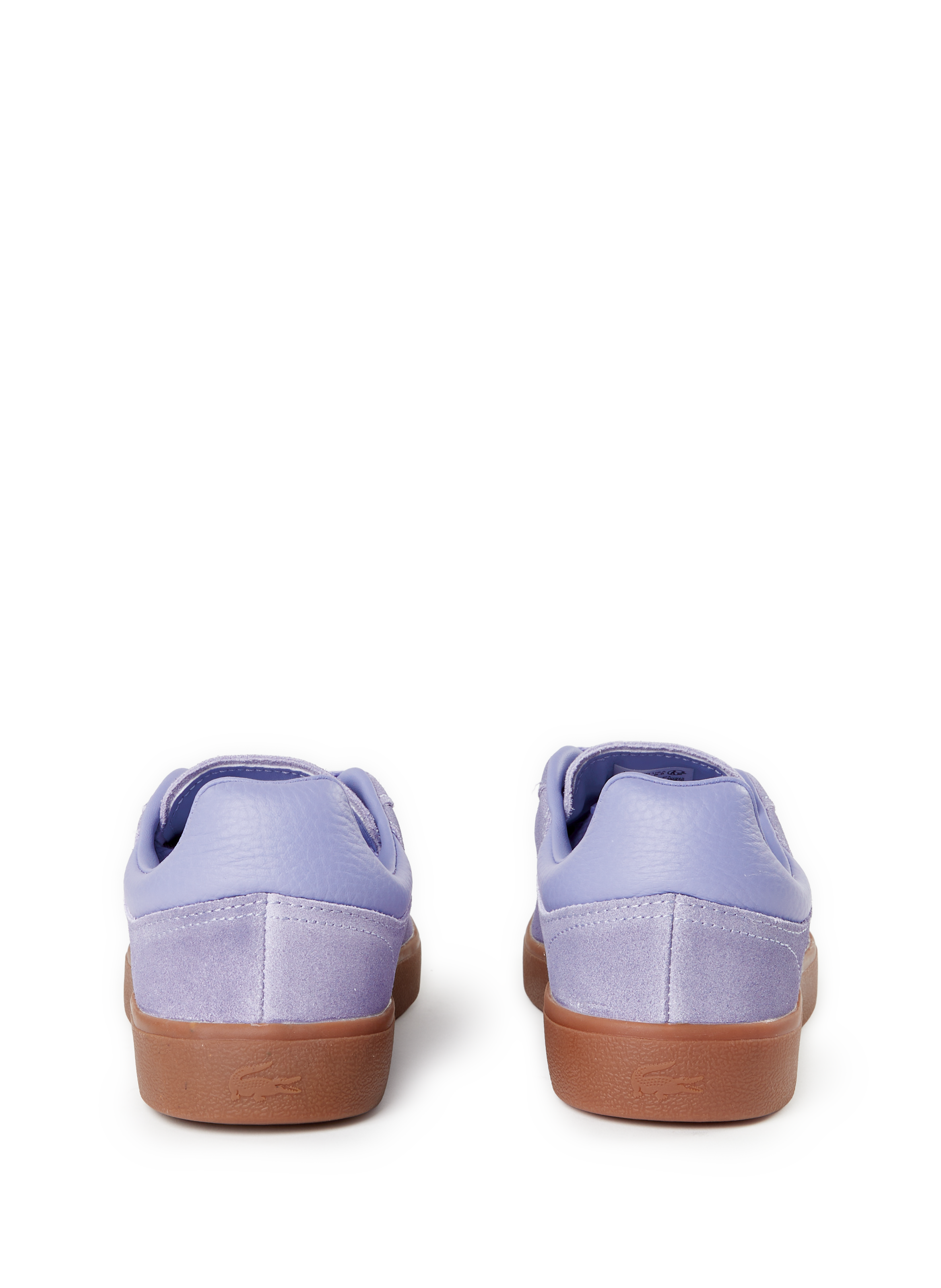 Baskets en cuir et coton mélangés LACOSTE Violet