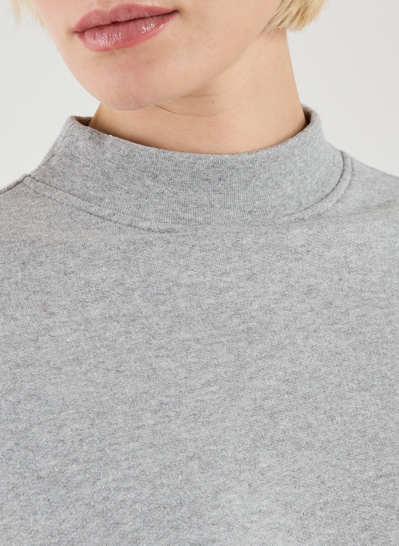 Sweat asymétrique en coton A.W.A.K.E. MODE Gris