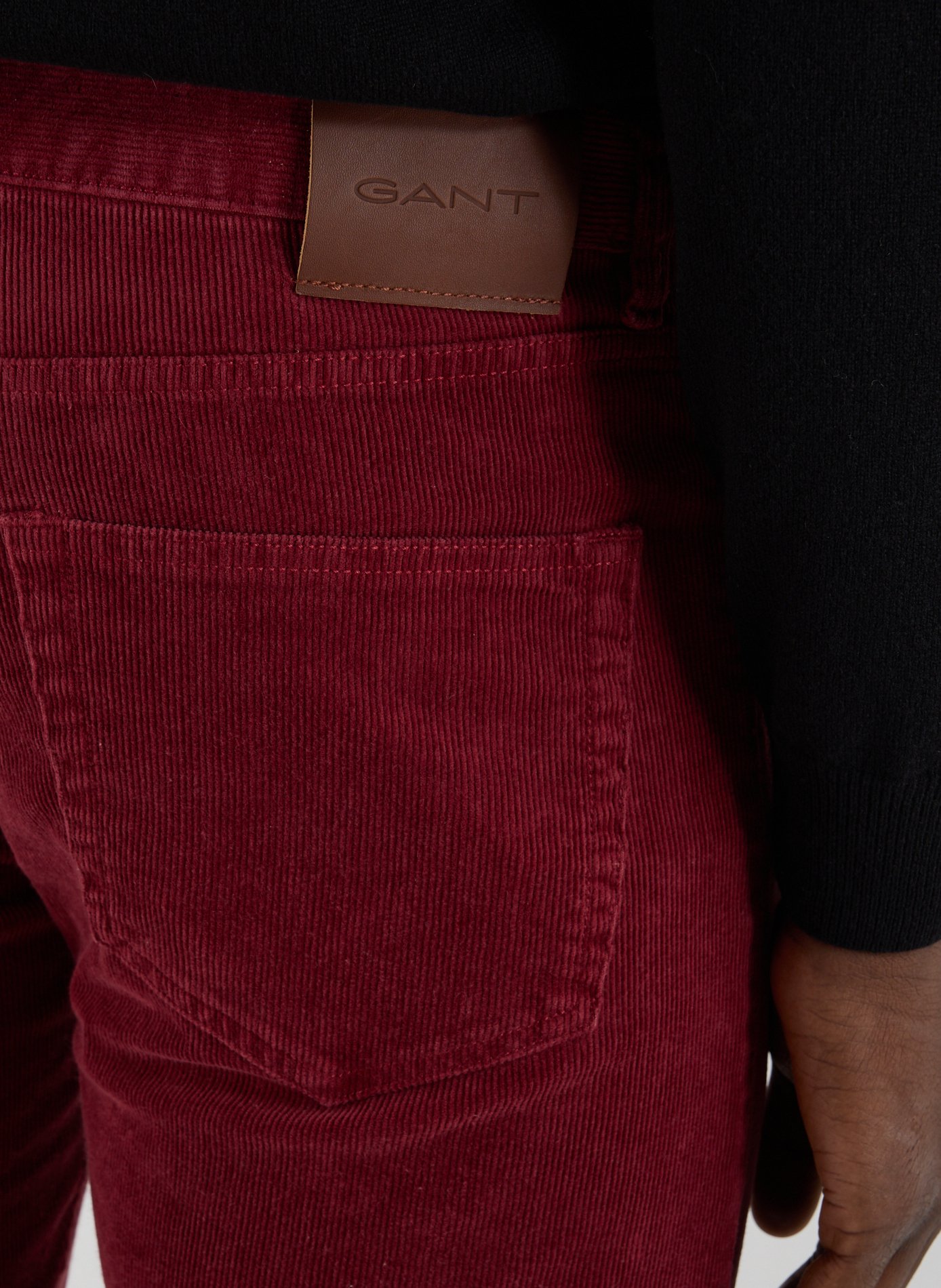 Cotton chino trousers GANT Red
