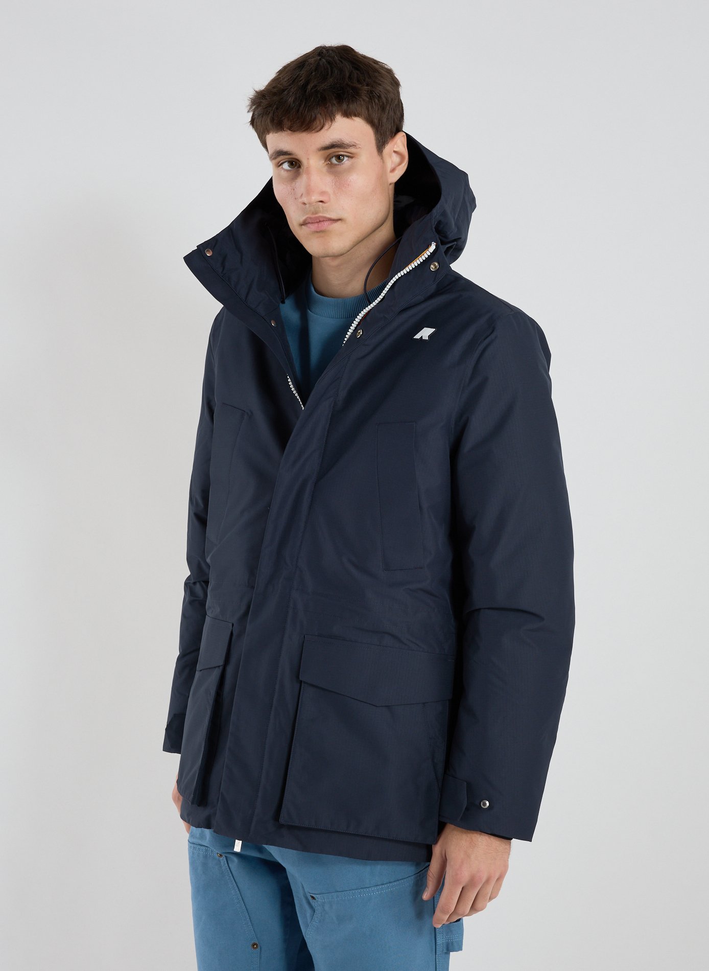 K-WAY Parka en nylon Bleu