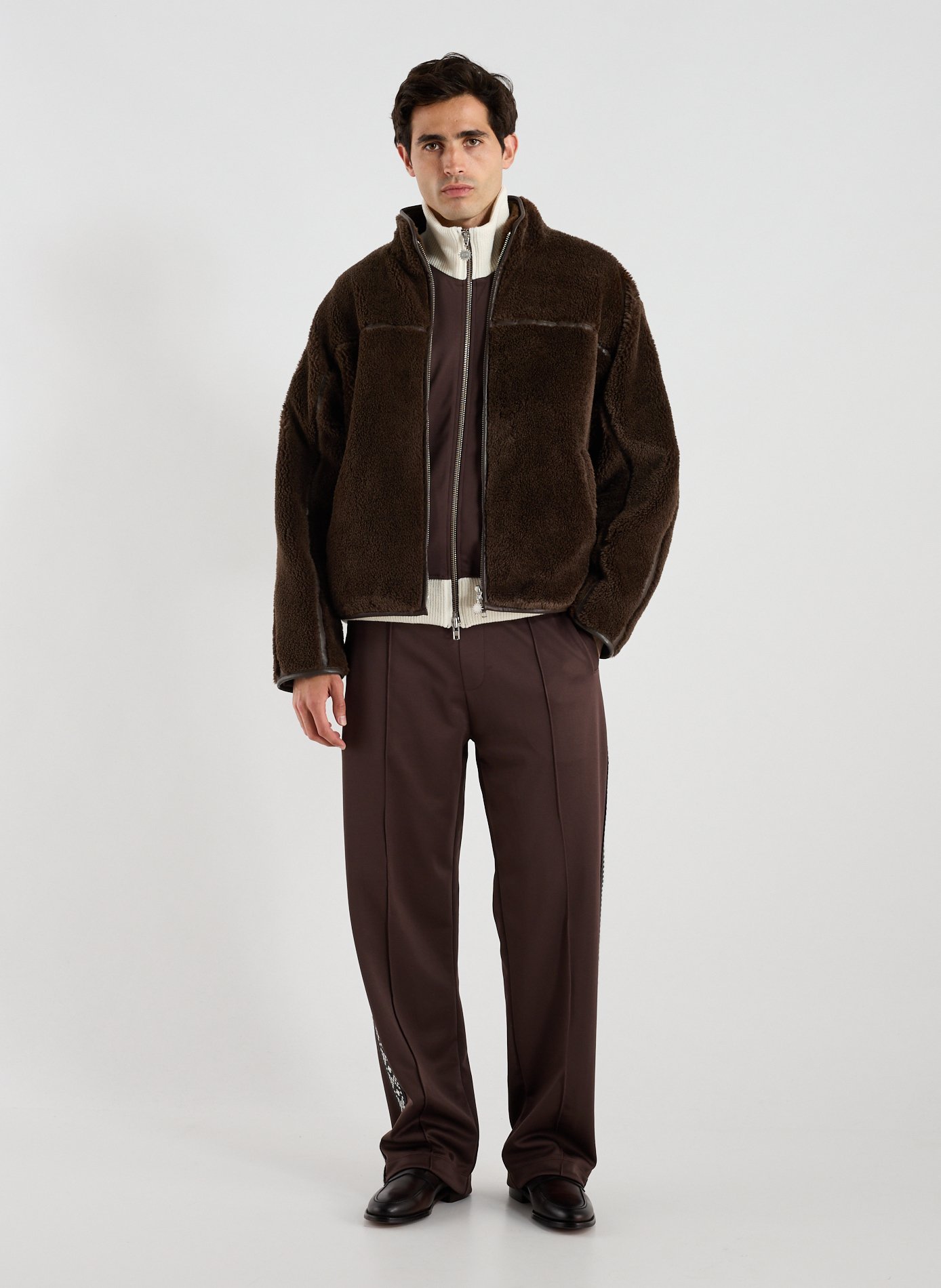 Fluffy sweatshirt CALEB Brown