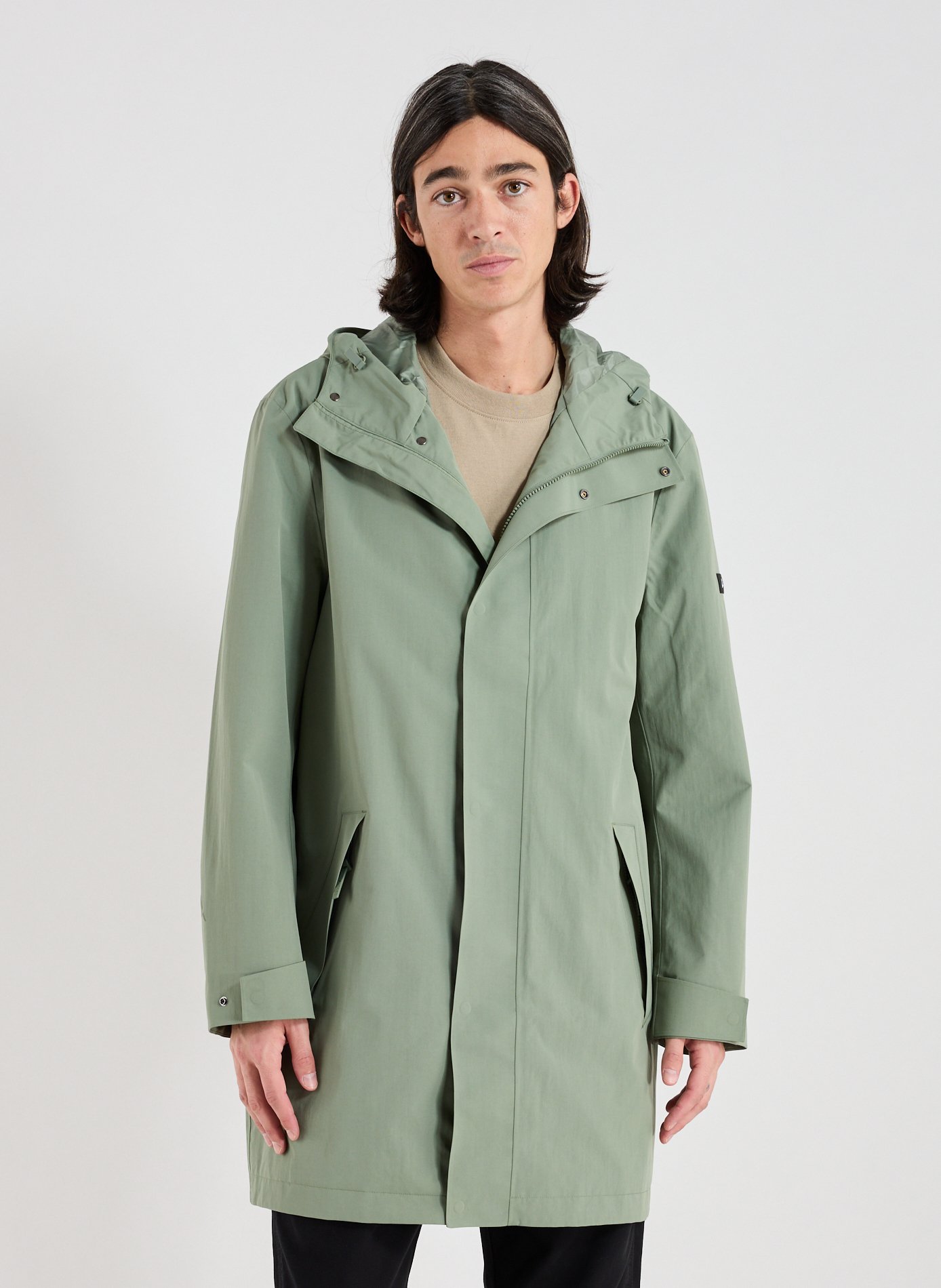 AIGLE Long cut parka Green