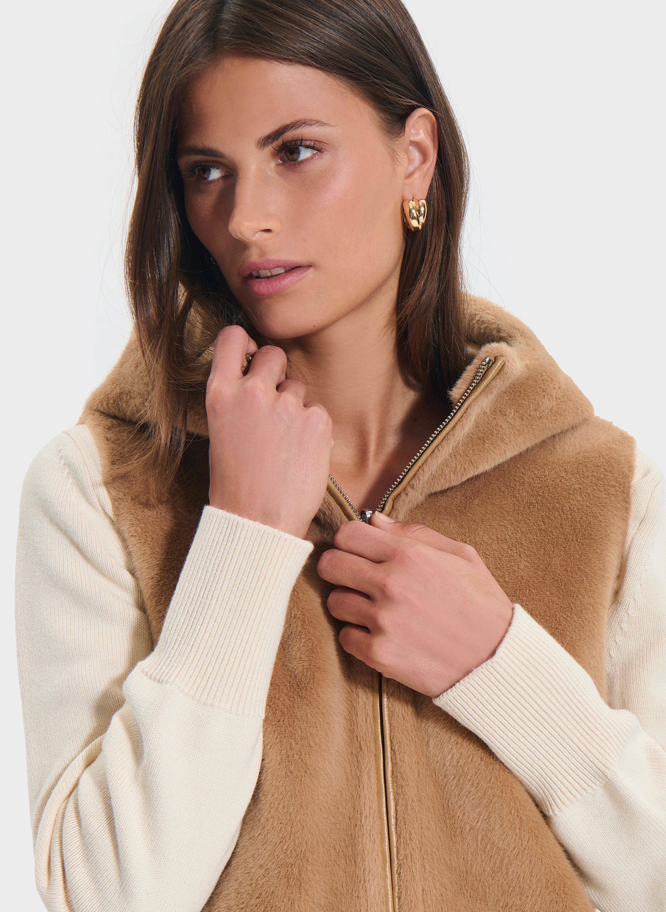 Gilet  genta ZAPA Marron