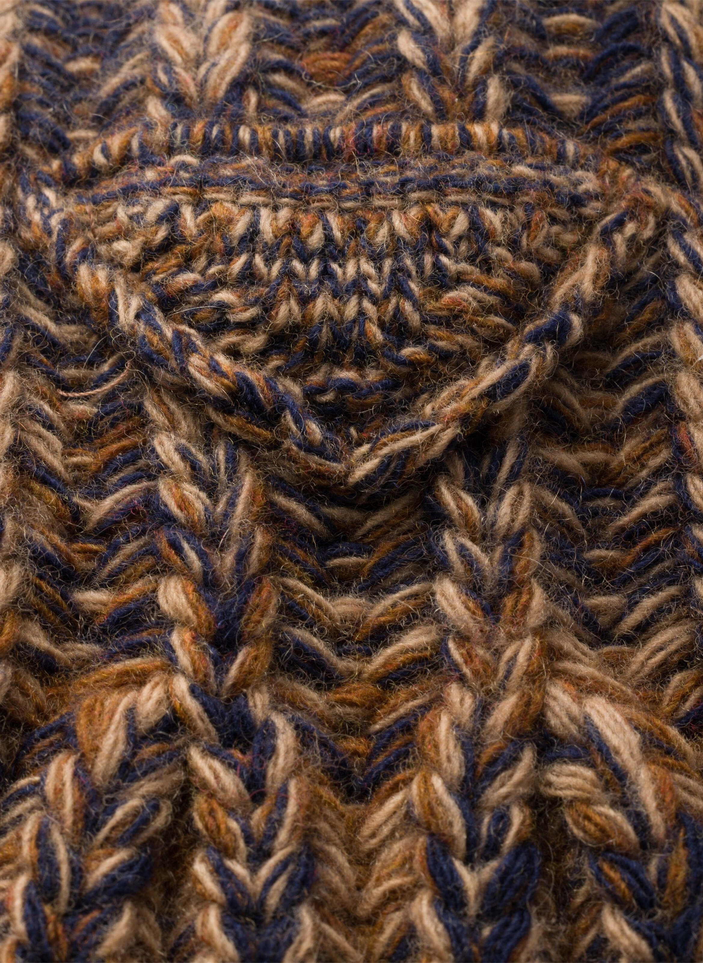 Plastron en laine et cachemire PRADA Bleu