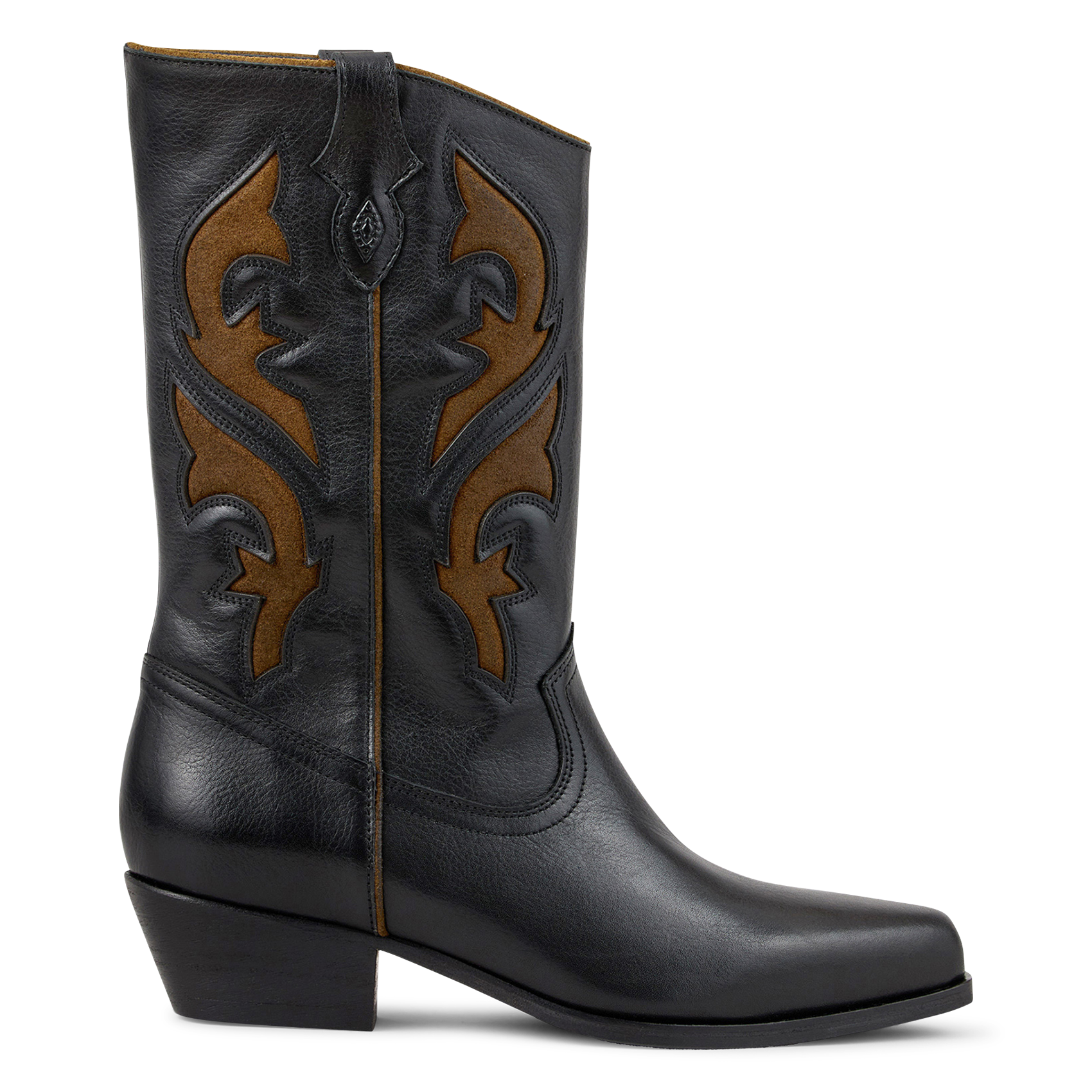 Bottes en cuir Curtis BA&SH Noir