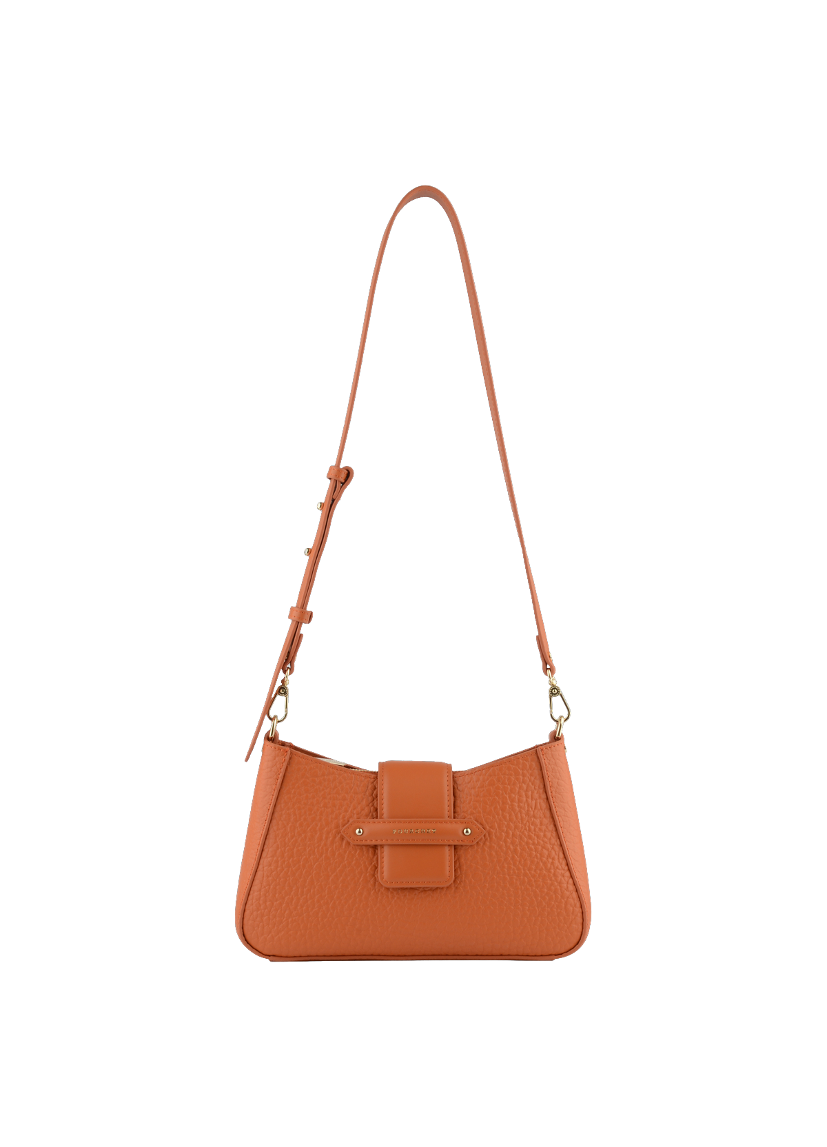 Fleuves | Sac à main en cuir de vachette POURCHET Orange