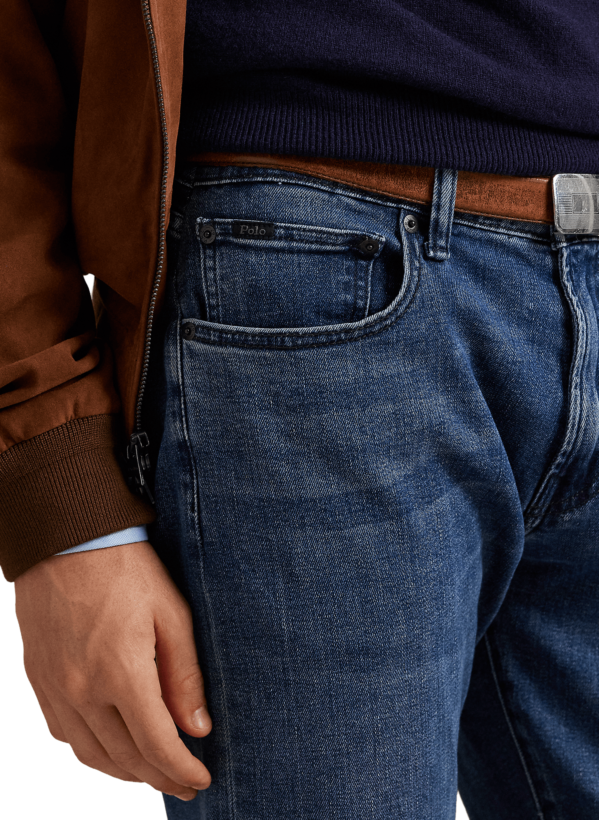 Straight cut jeans in blended cotton POLO RALPH LAUREN Blue