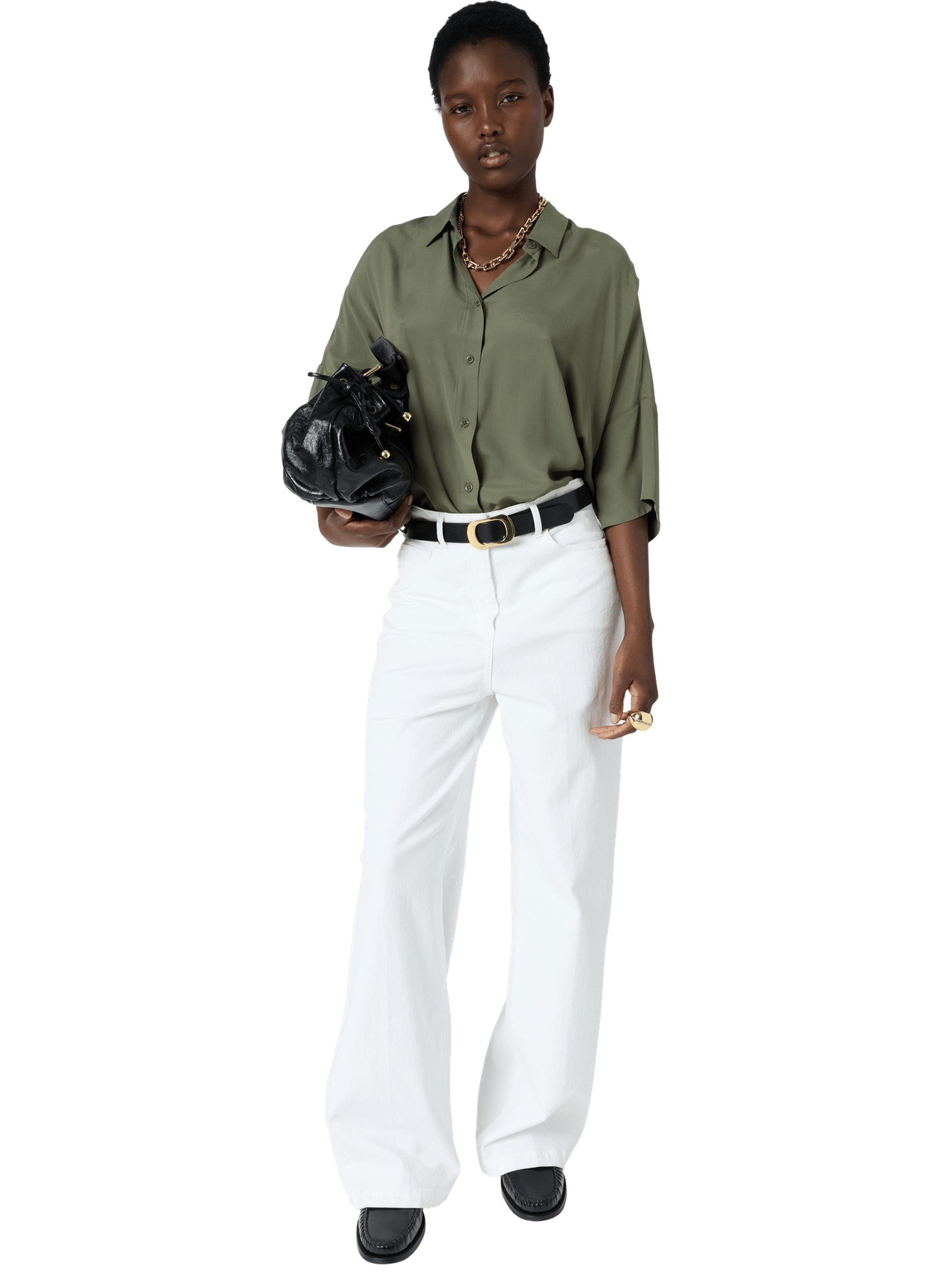 Chemise fluide oversize - cirae GERARD DAREL Kaki