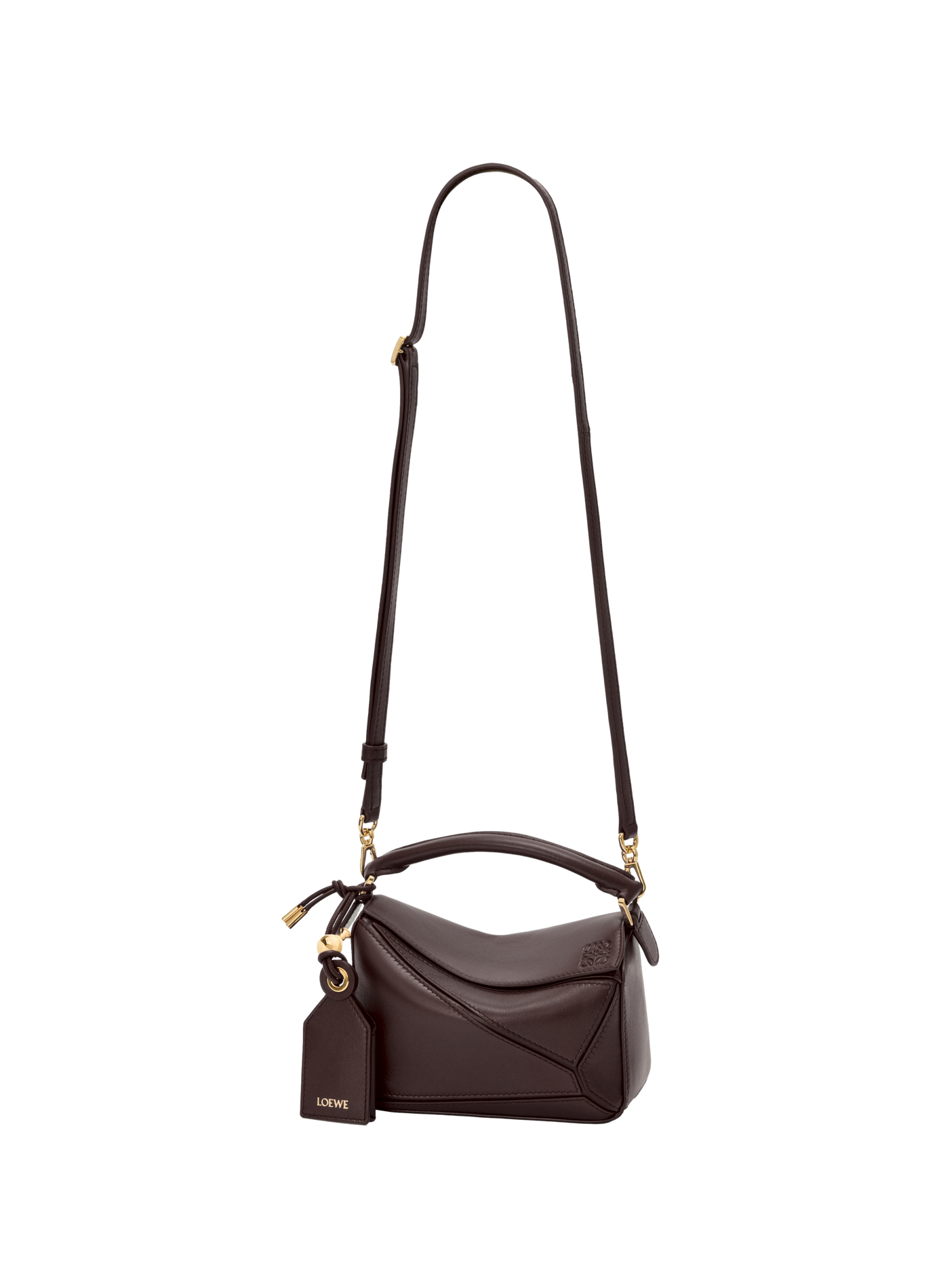 Mini bag Featherlight Puzzle in lambskin nappa LOEWE Brown