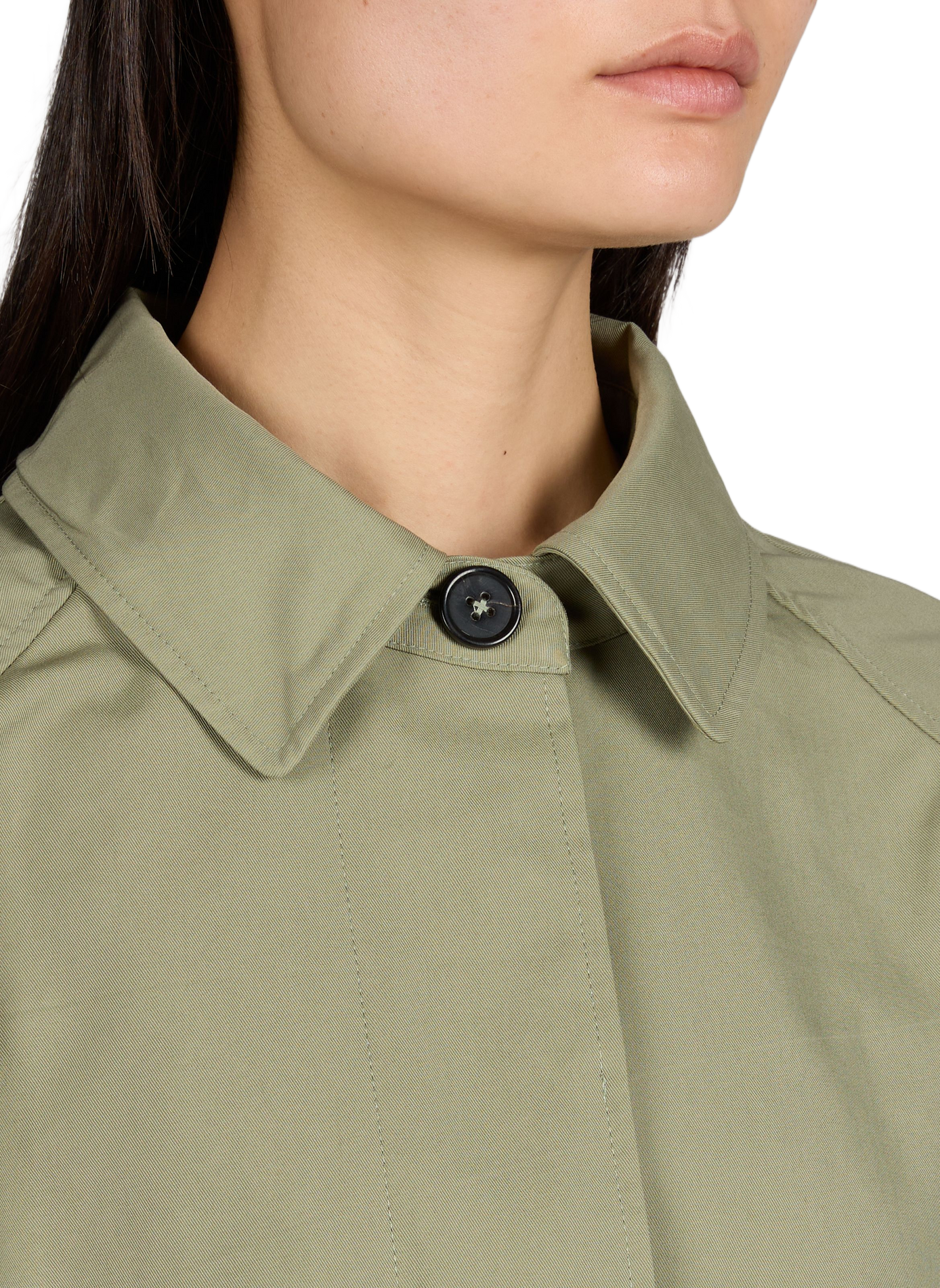 Coat Julie in blended cotton BELLEROSE Green