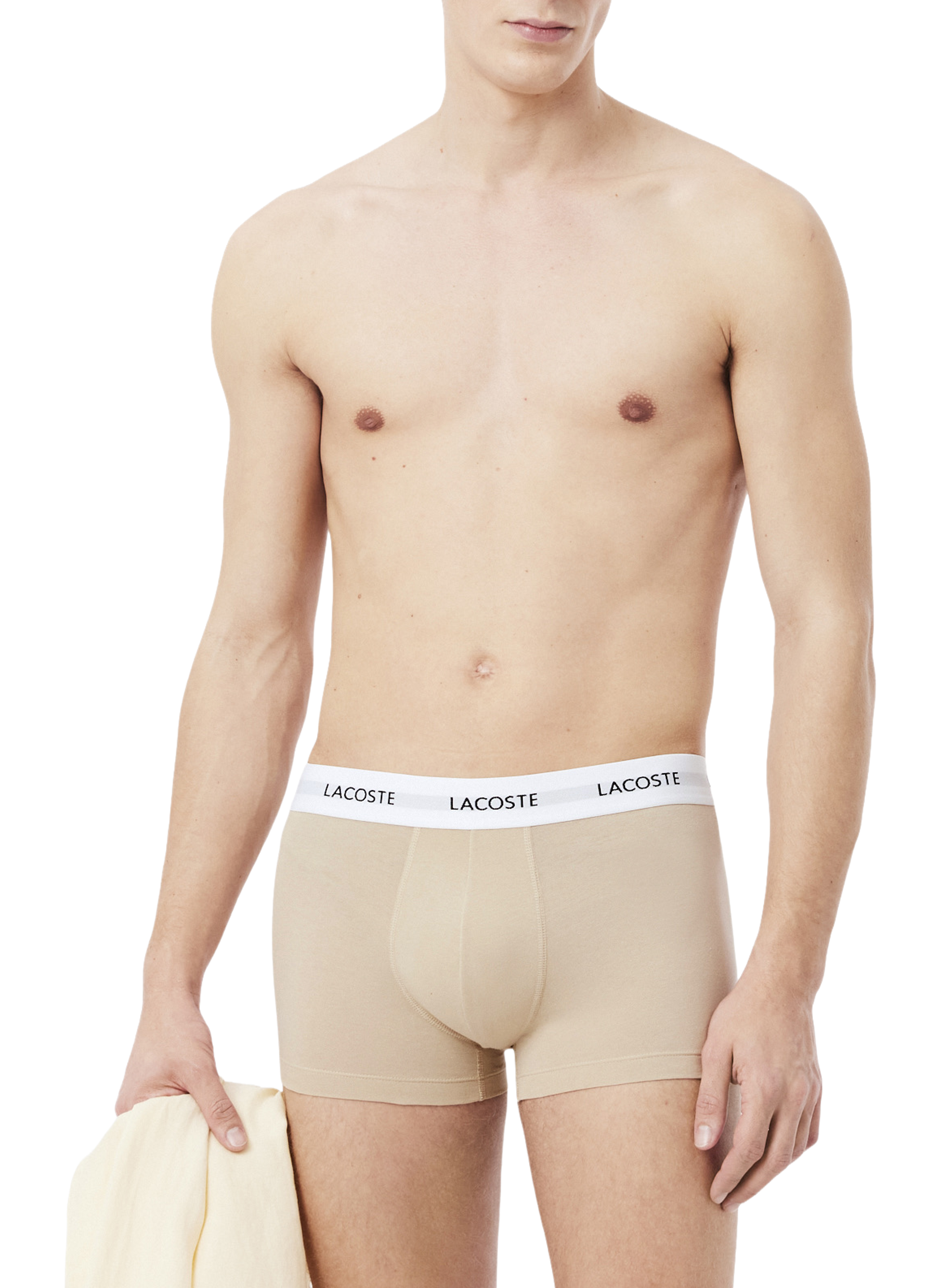 Set of 3 mixed cotton boxer shorts LACOSTE Multicolour