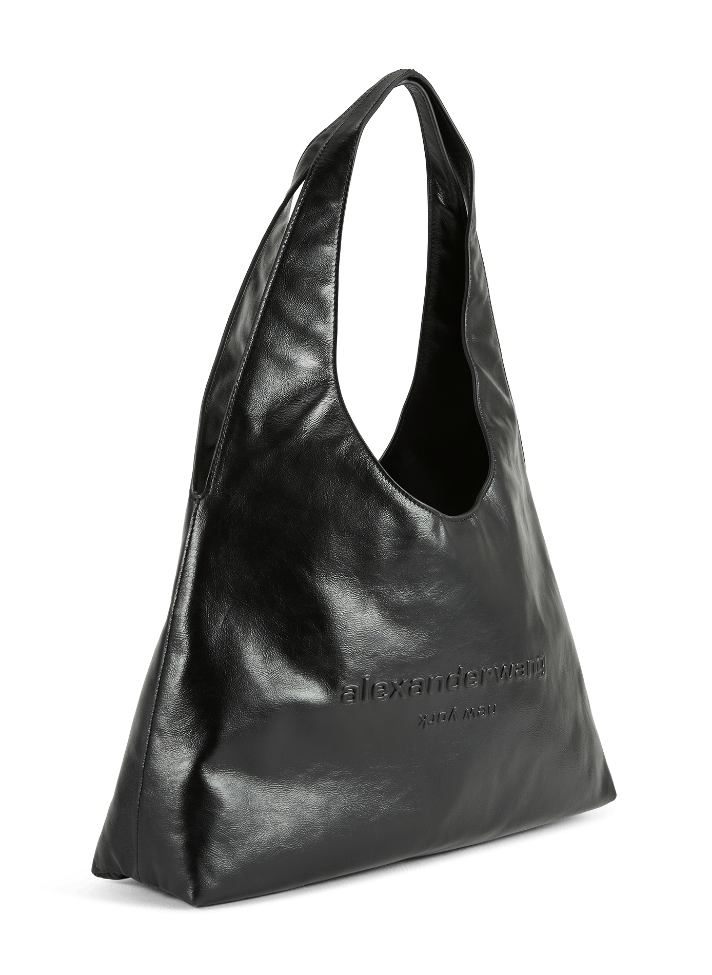 Sac à main épaule en cuir de vache ALEXANDER WANG Noir