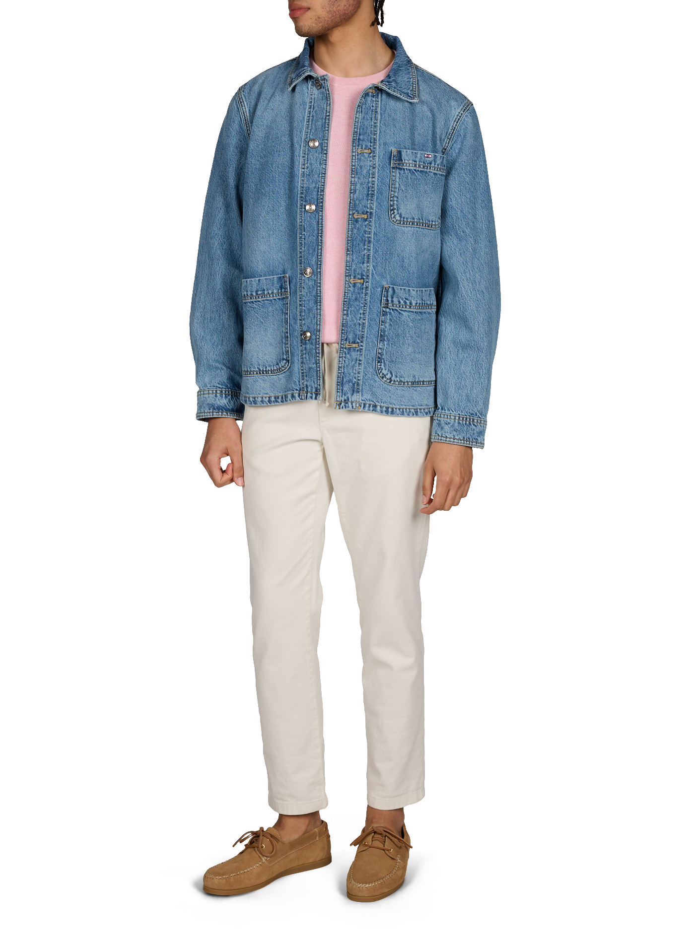 Veste droite boutonnée en jean EDEN PARK Bleu