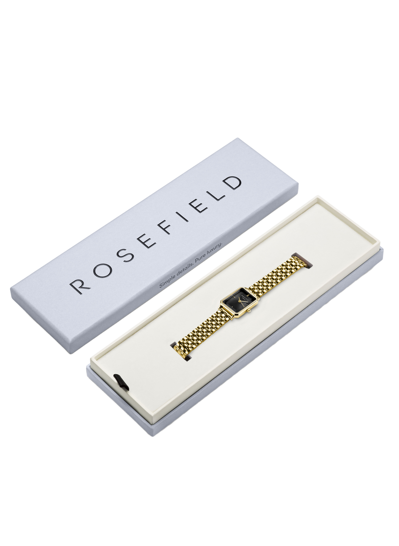 Montre analogique Octagon XS en acier inoxydable ROSEFIELD Noir