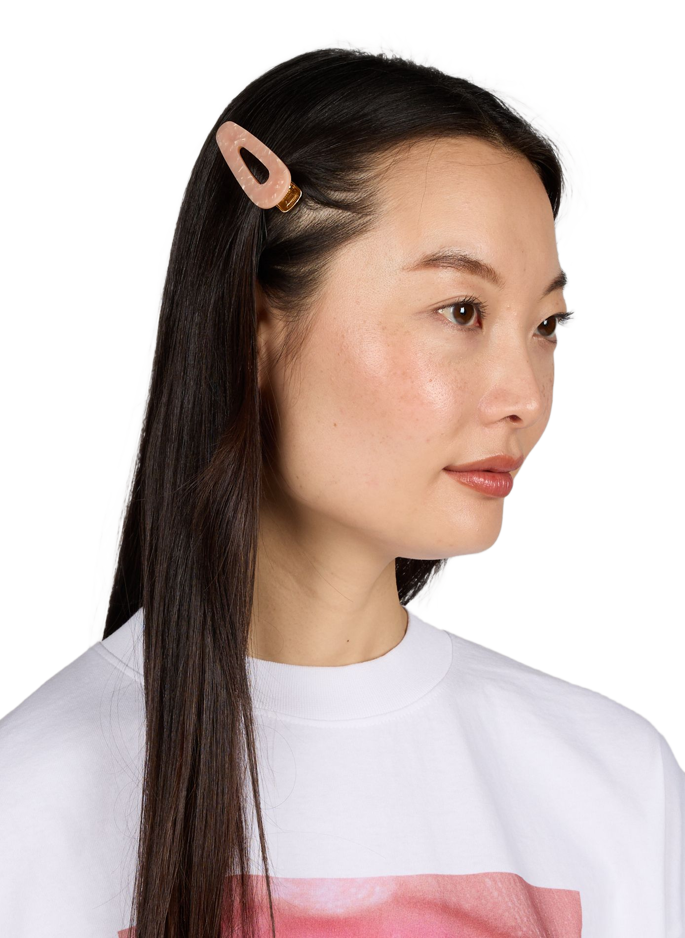 Textured barrette SAISON 1865 Pink