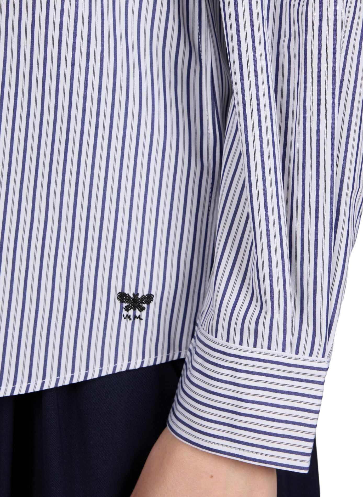 Chemise unie en coton MAX MARA WEEK END Bleu