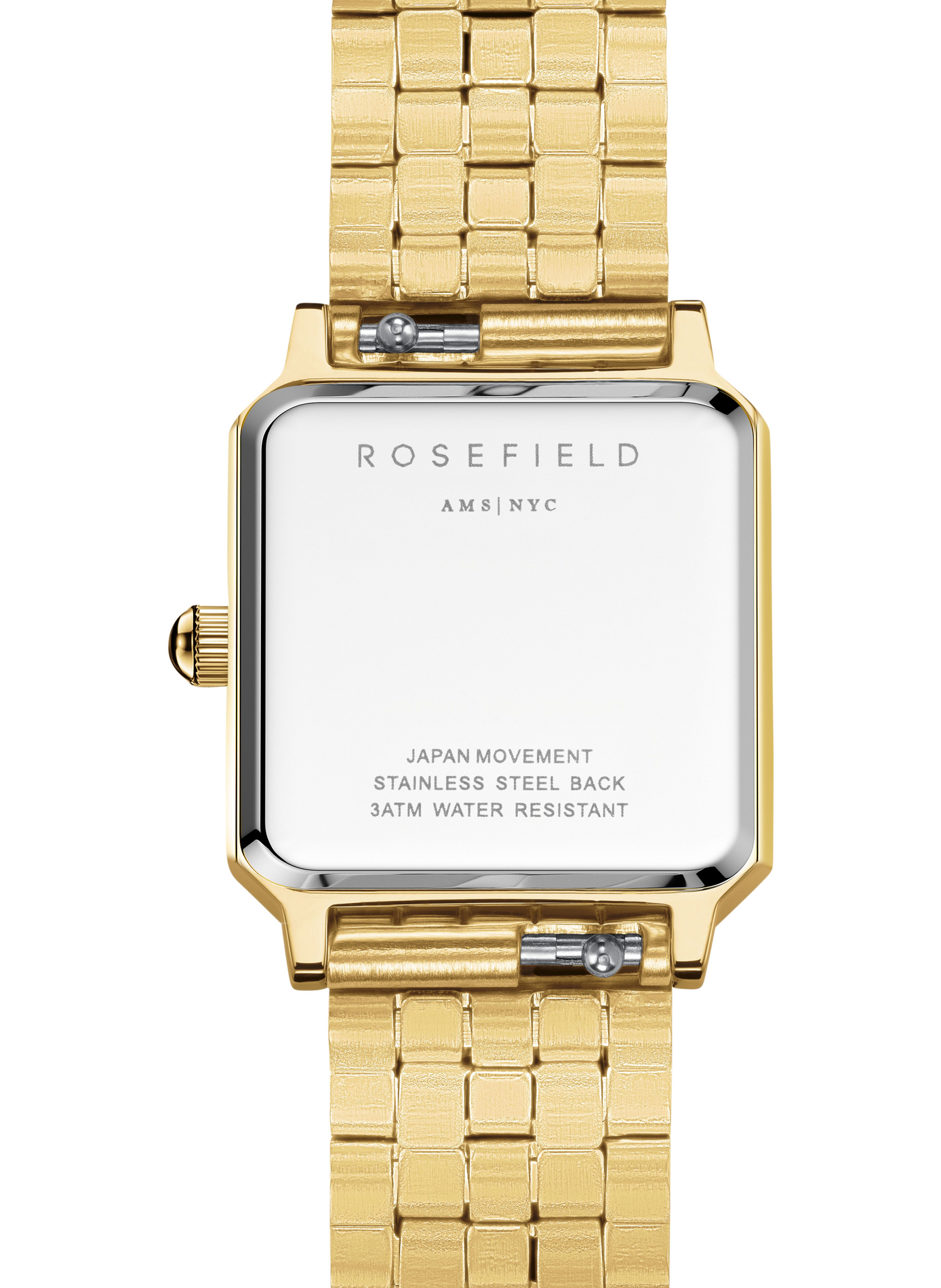 Montre analogique Boxelle en acier inoxydable ROSEFIELD Blanc